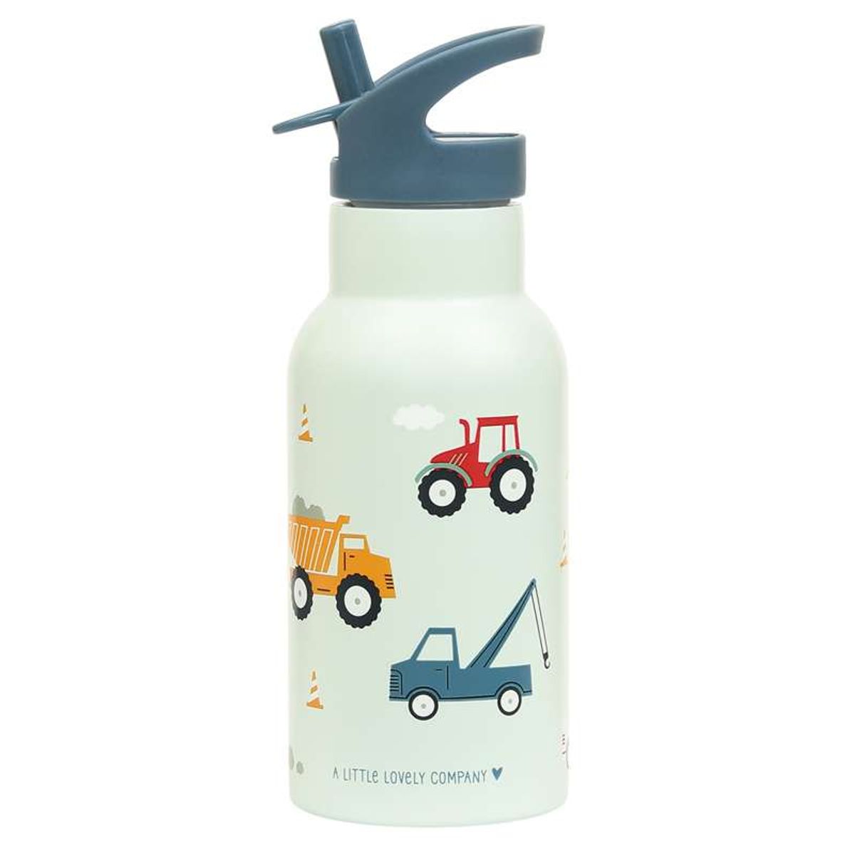 A Little Lovely Company Termodrikkedunk - 350 ml. - Vehicles - Blå