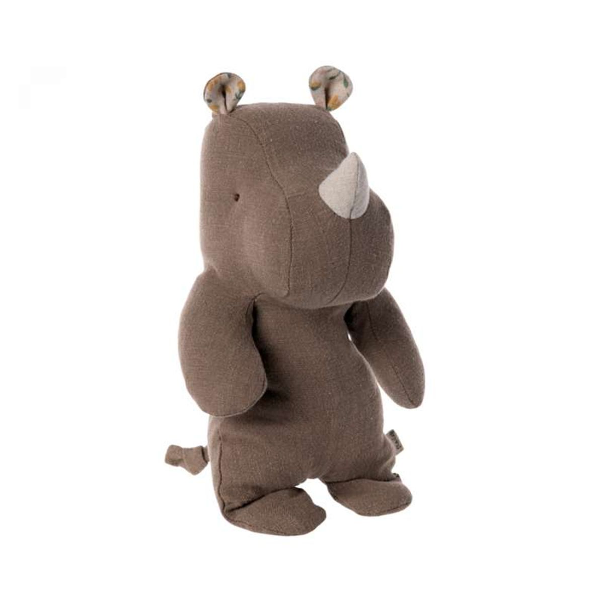 Maileg Safari Friends - Lille Næsehorn Bamse - Chokolade - 22 Cm.