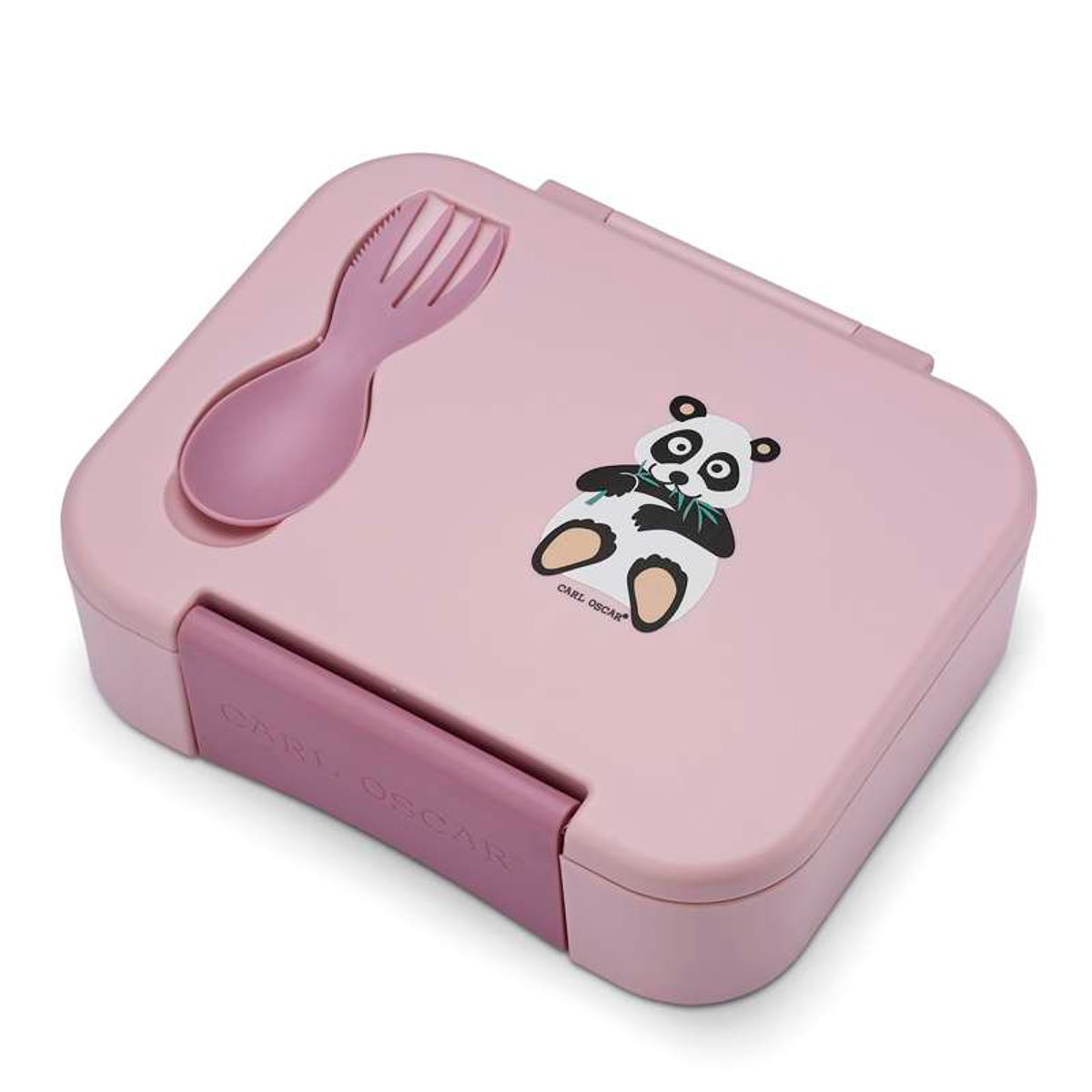 Carl Oscar BentoBOX Madkasse m. CUTElery - Kids - Panda - Rosa