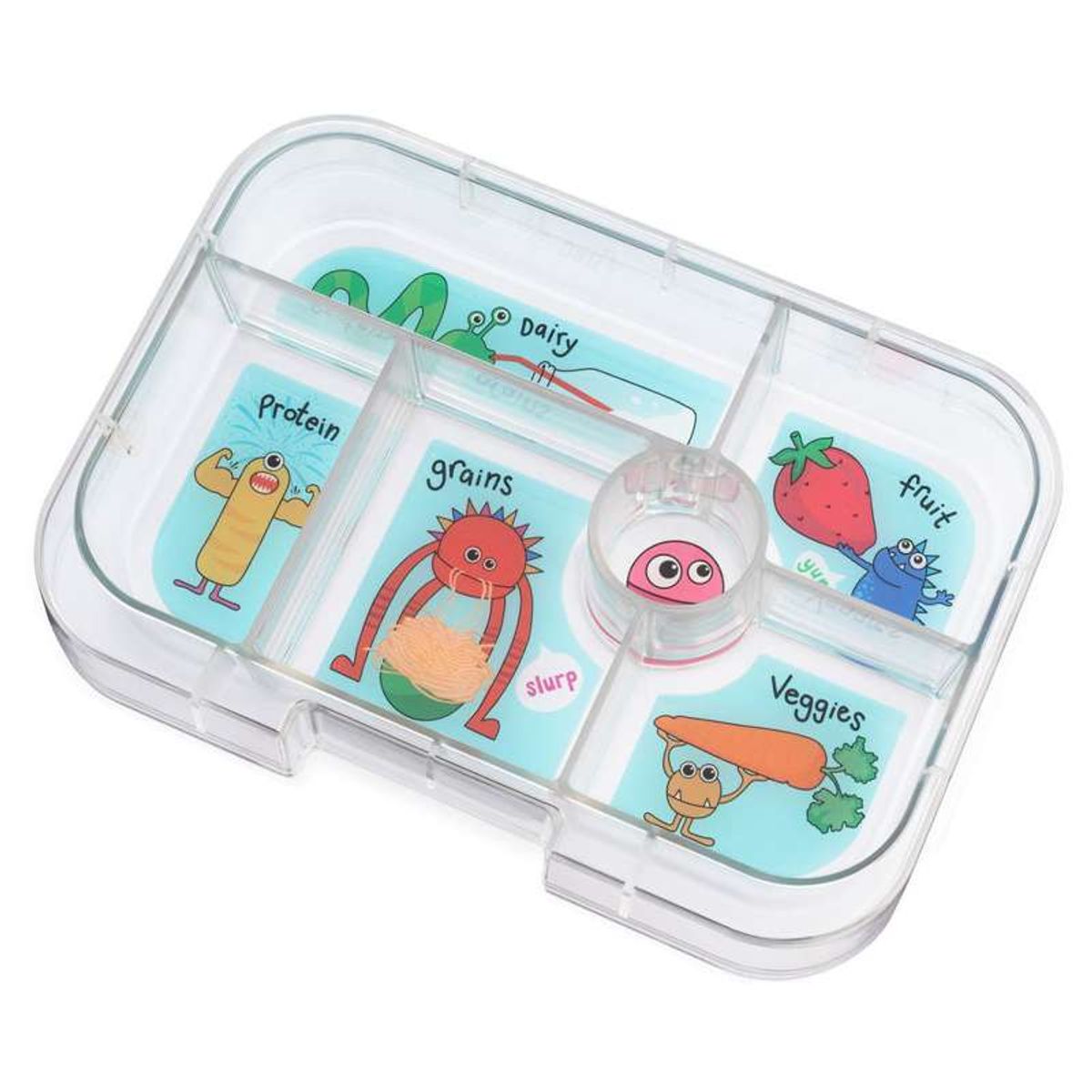 Yumbox Indsatsbakke - Original Tray - 6 rum - Funny Monsters