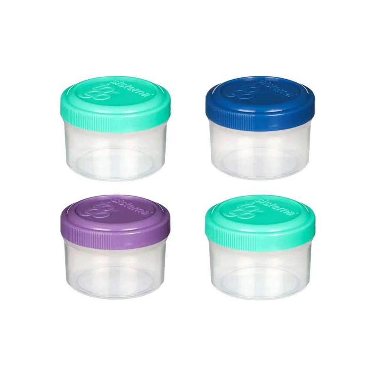 Sistema Snackboks - Dressing Pot To Go - 4-Pak - 35ml - Assorterede Farver