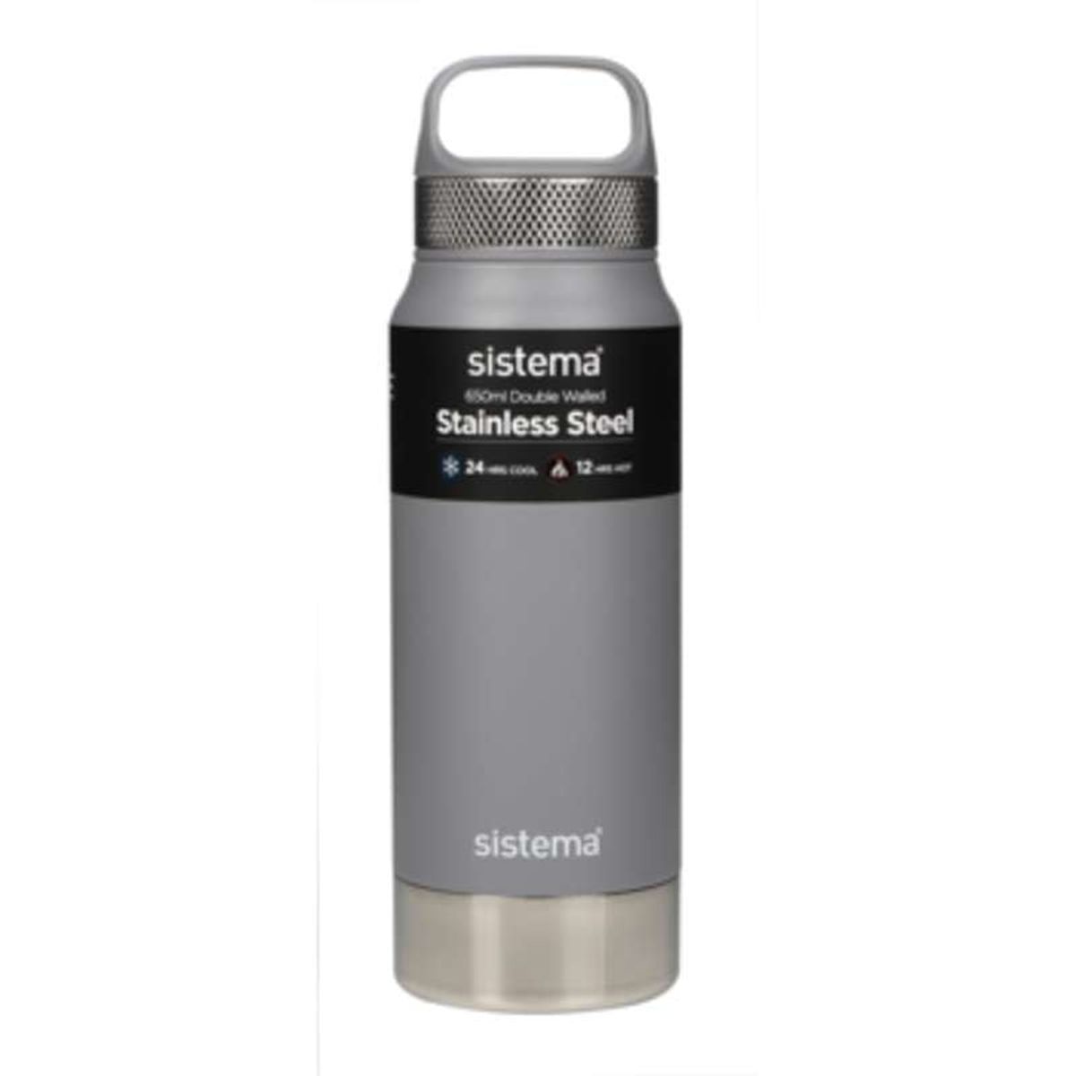 Sistema Termoflaske - Rustfrit Stål - 650ml - Grey