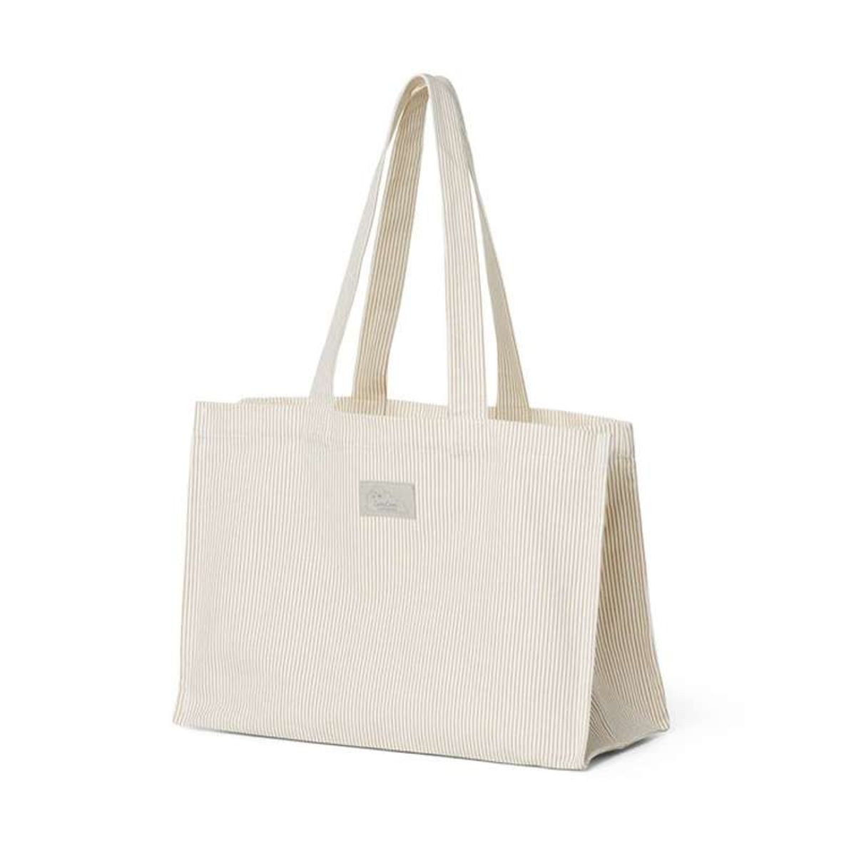 Cam Cam Copenhagen Kanvas Tote Bag - GOTS - Classic Stripes Camel