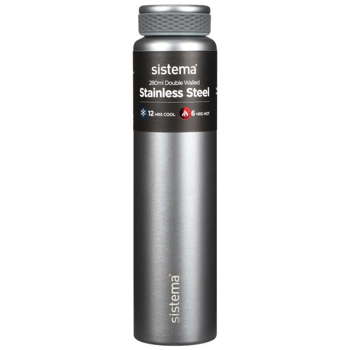 Sistema Termoflaske - Rustfrit Stål - 280ml - Lysegrå