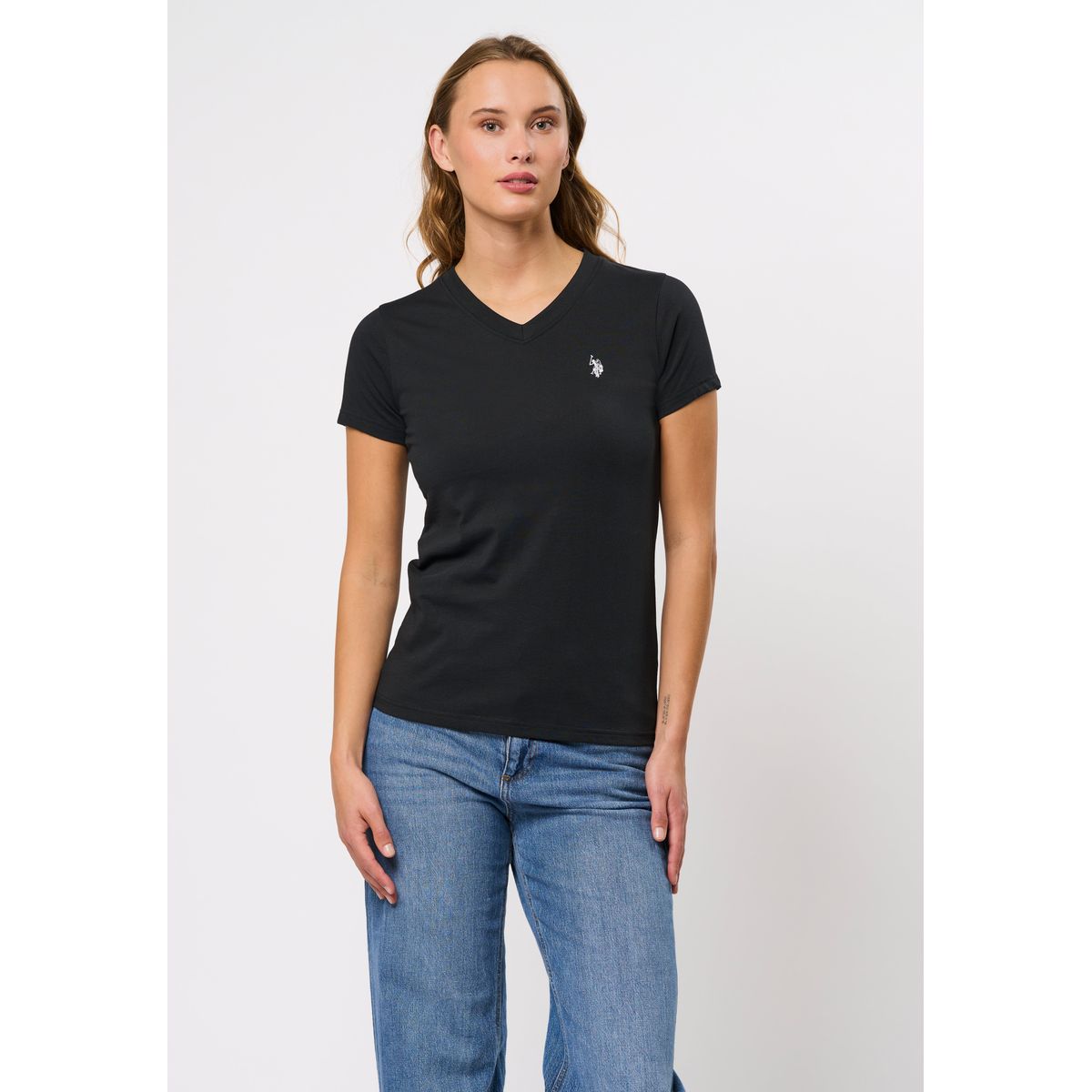 Assia V-Neck T-shirt - U.S. Polo Assn - Kvinder - XS