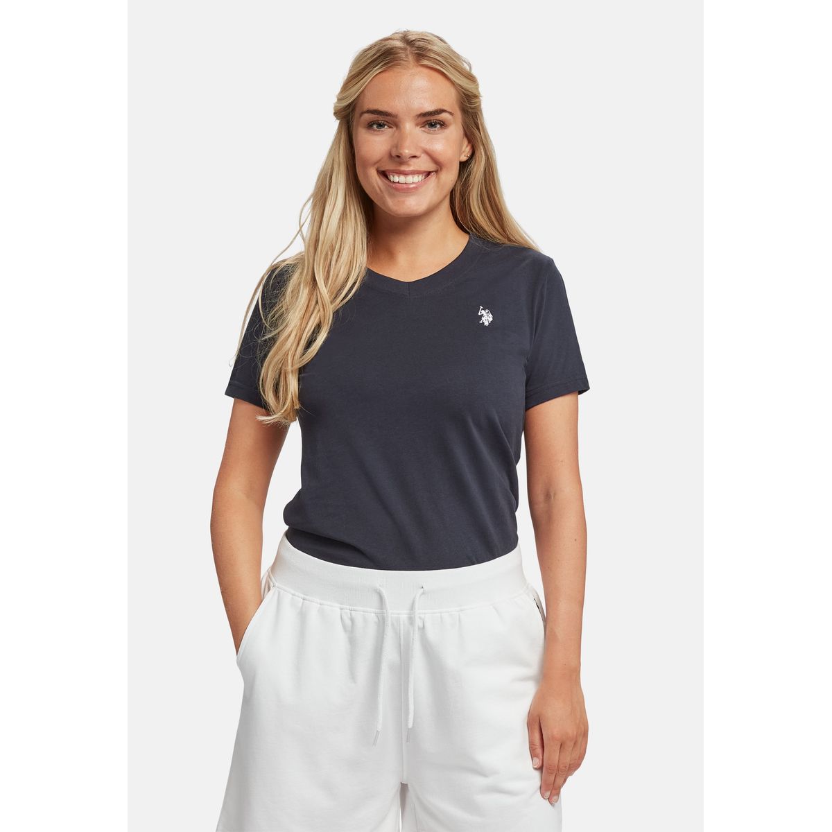 Assia V-Neck T-shirt - U.S. Polo Assn - Kvinder - XS