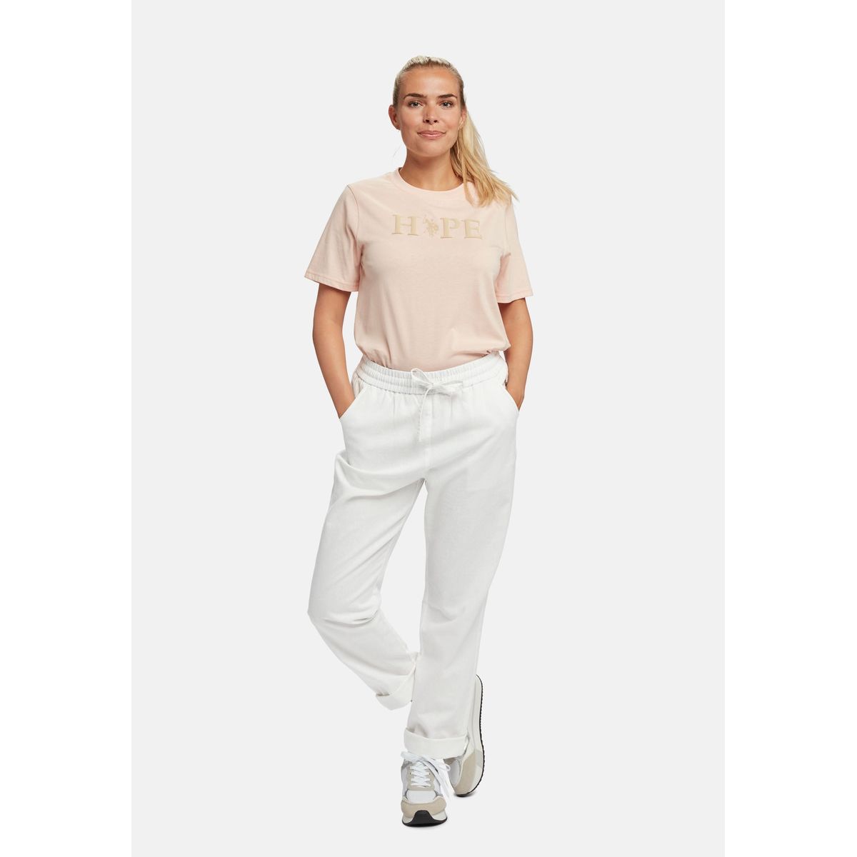 Claire Linen Bukser - U.S. Polo Assn - Kvinder - XL