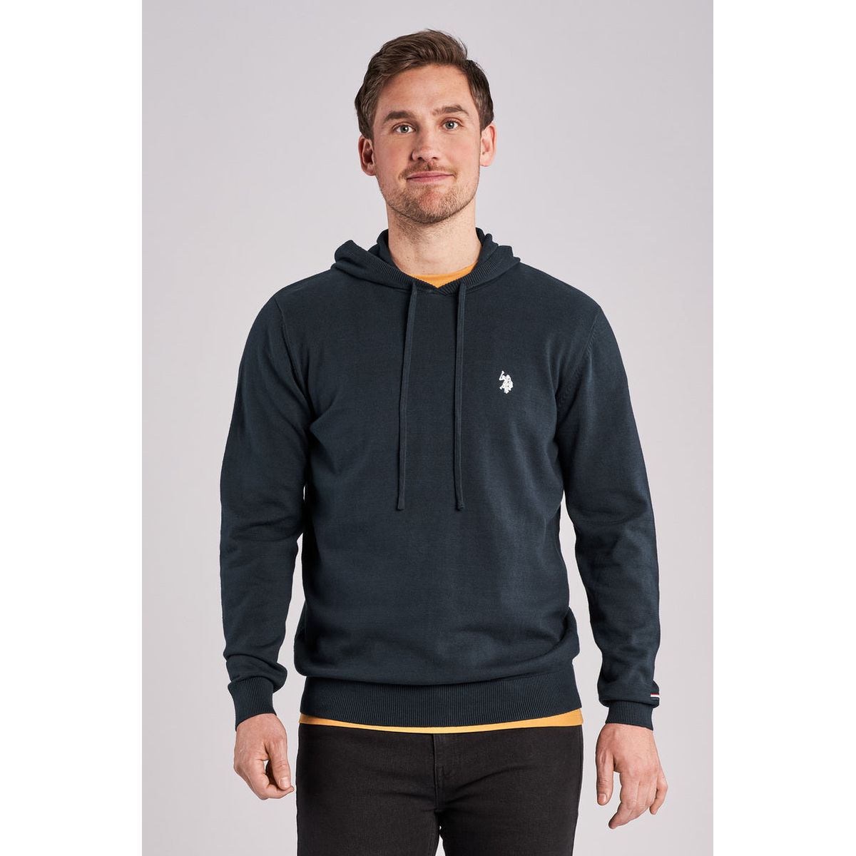 Geran Striktrøje Hoodie - U.S. Polo Assn - Herre - M