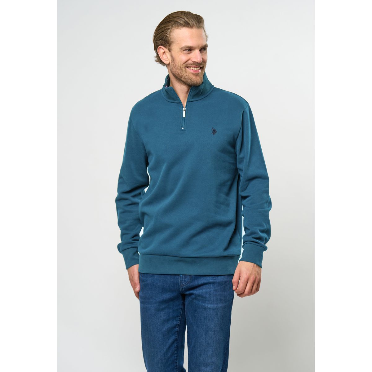 Kurt Sweatshirt Half-zip - U.S. Polo Assn - Herre - L