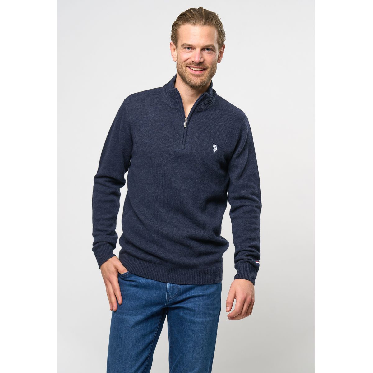 Kevin Striktrøje Half-zip - U.S. Polo Assn - Herre - XL