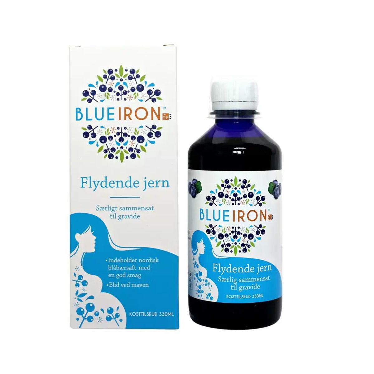 Blueiron flydende jern til gravide. 330 ml.