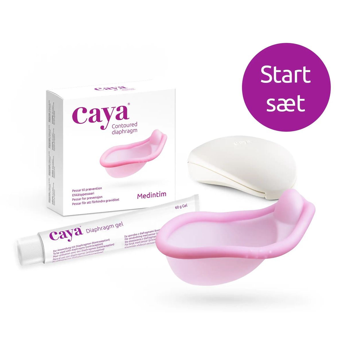 Startsæt: Caya Pessar + Caya Gel. Hormonfri prævention