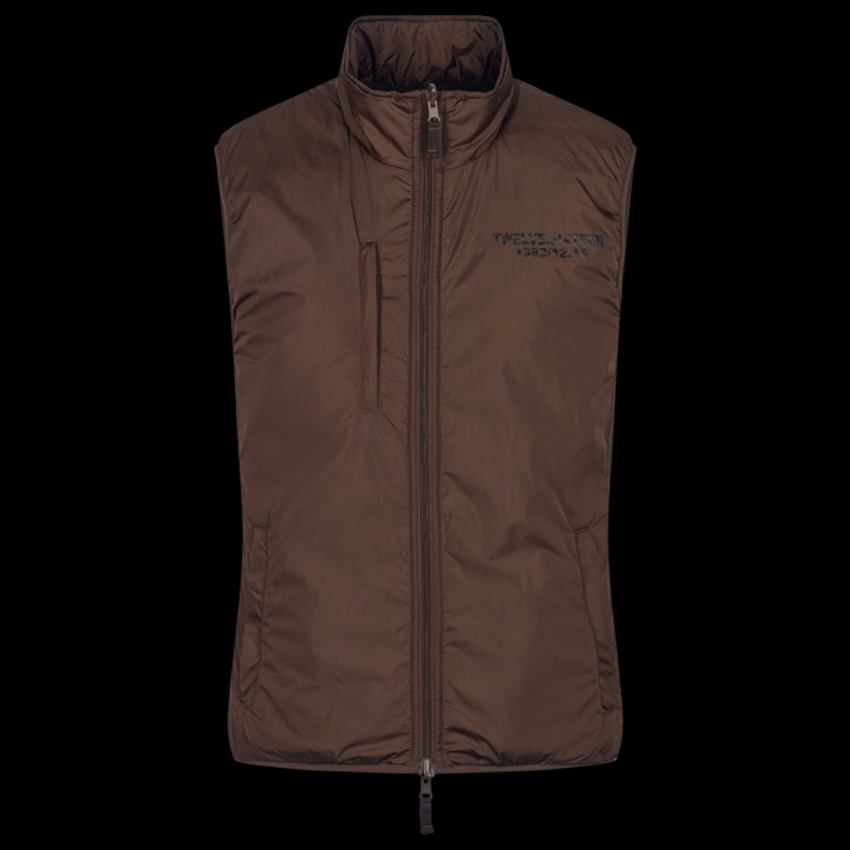 Twelve Sixteen Vest Vendbar brun - XS