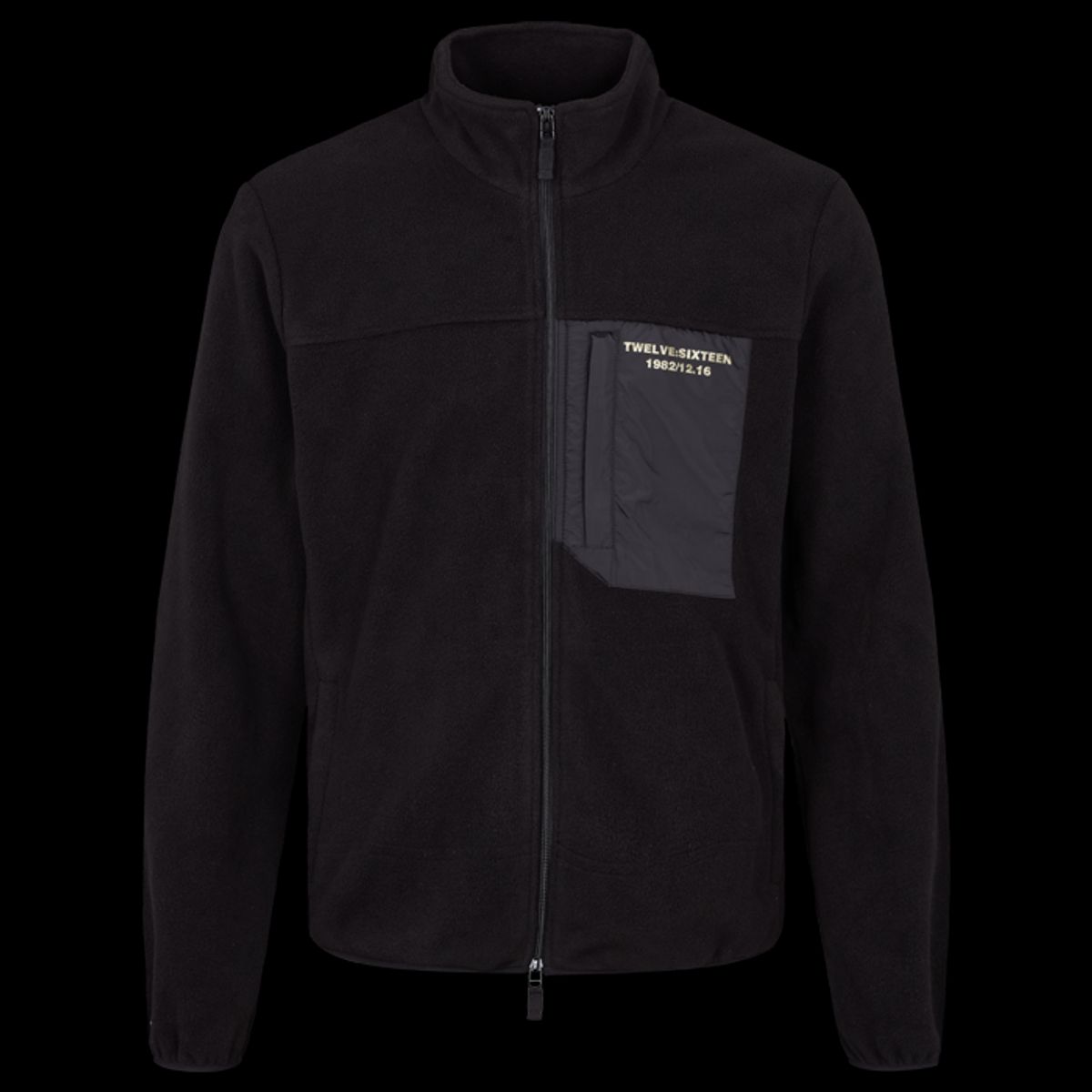 Twelve Sixteen Fleece Jakke Sort - XXXL / Black