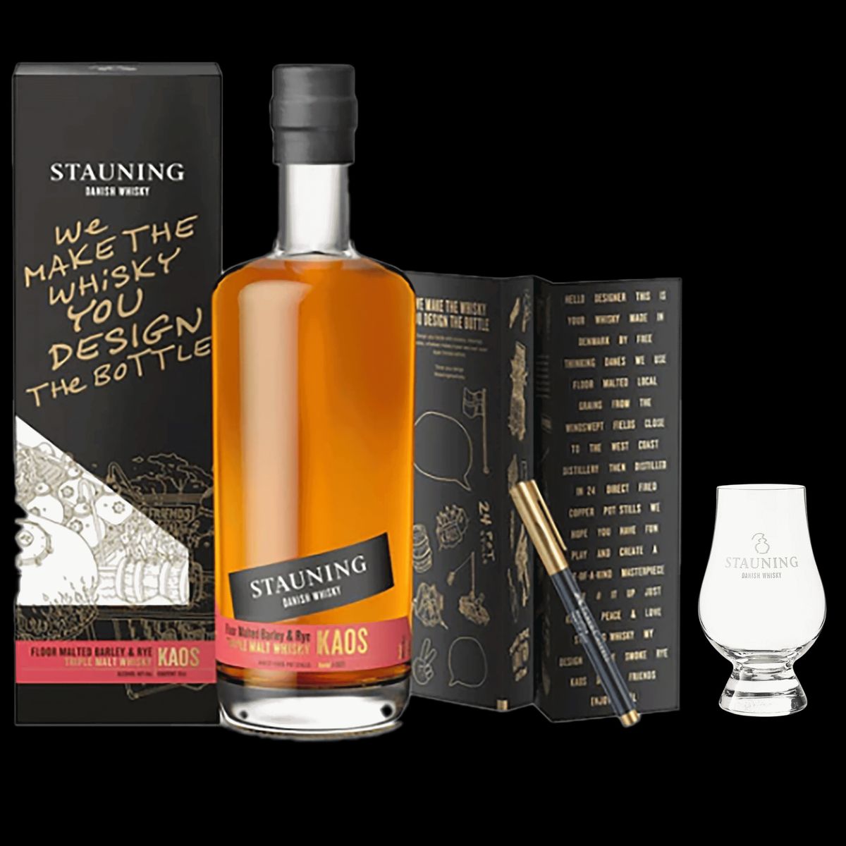 Stauning KAOS Design Edition + Gratis Whiskyglas