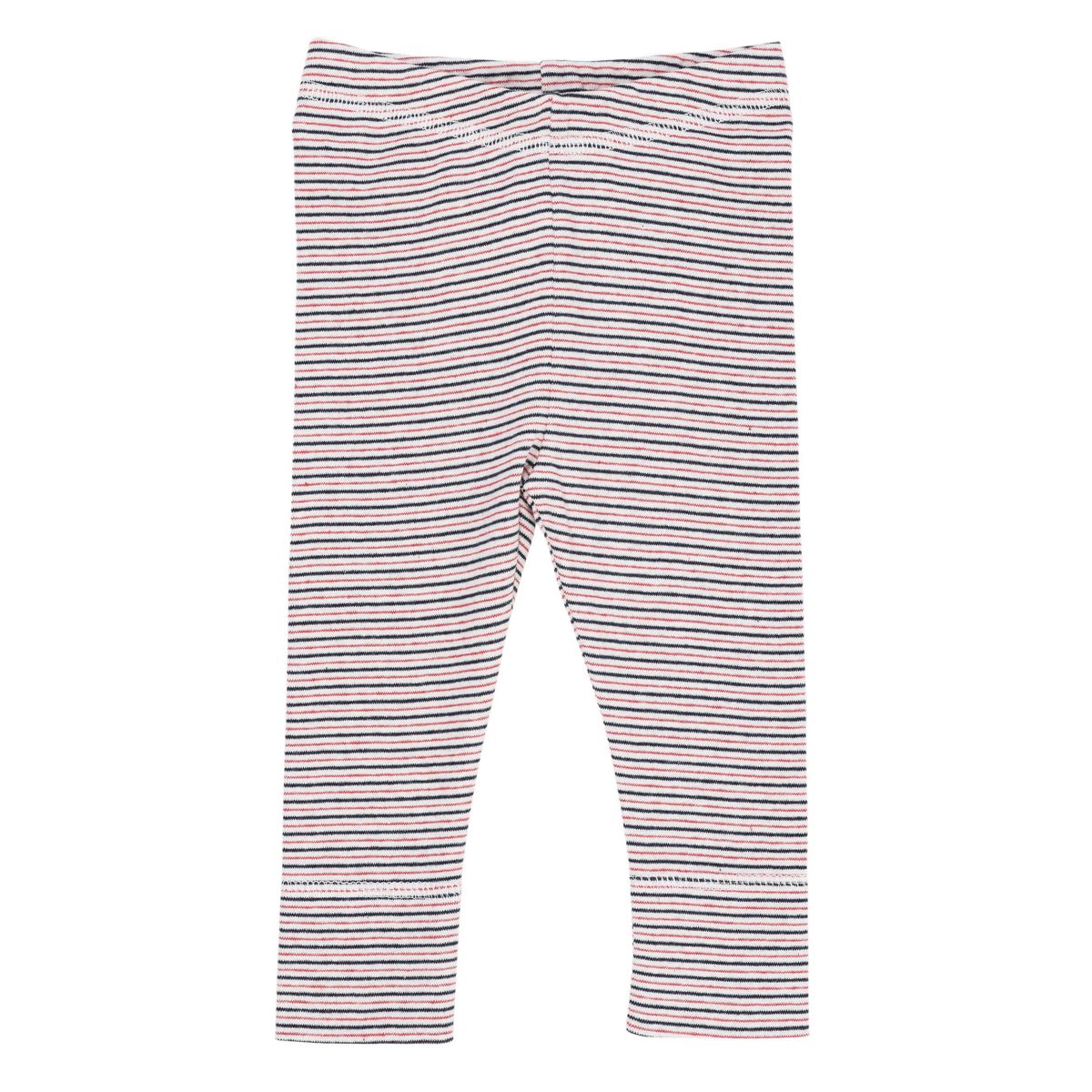 SUPER BLØDE LEGGINGS MED STRIBER - BLUE/RED STRIPE - BLUE/RED STRIPE / 56