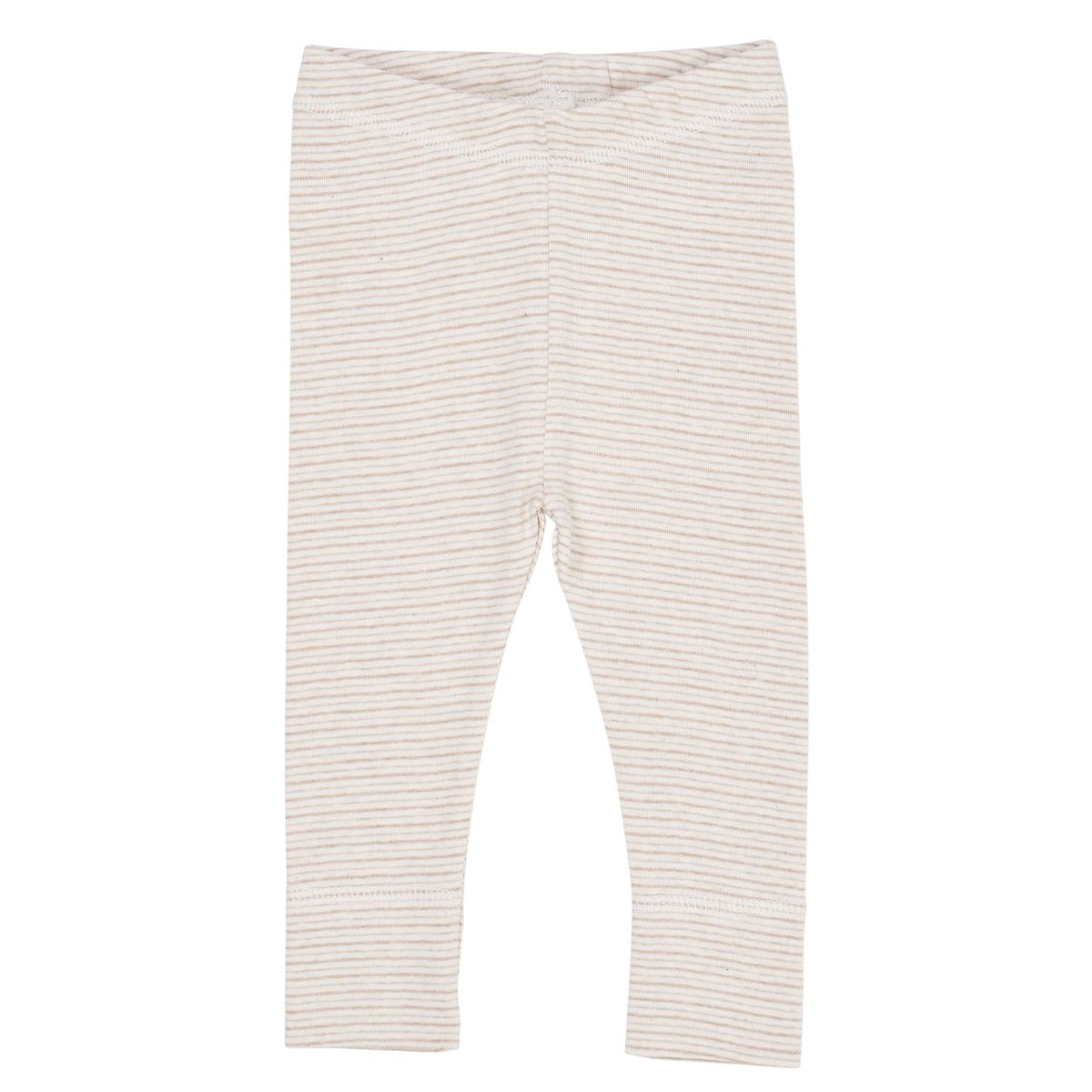 SUPER BLØDE LEGGINGS MED STRIBER - BEIGE STRIPE - BEIGE STRIPE / 50