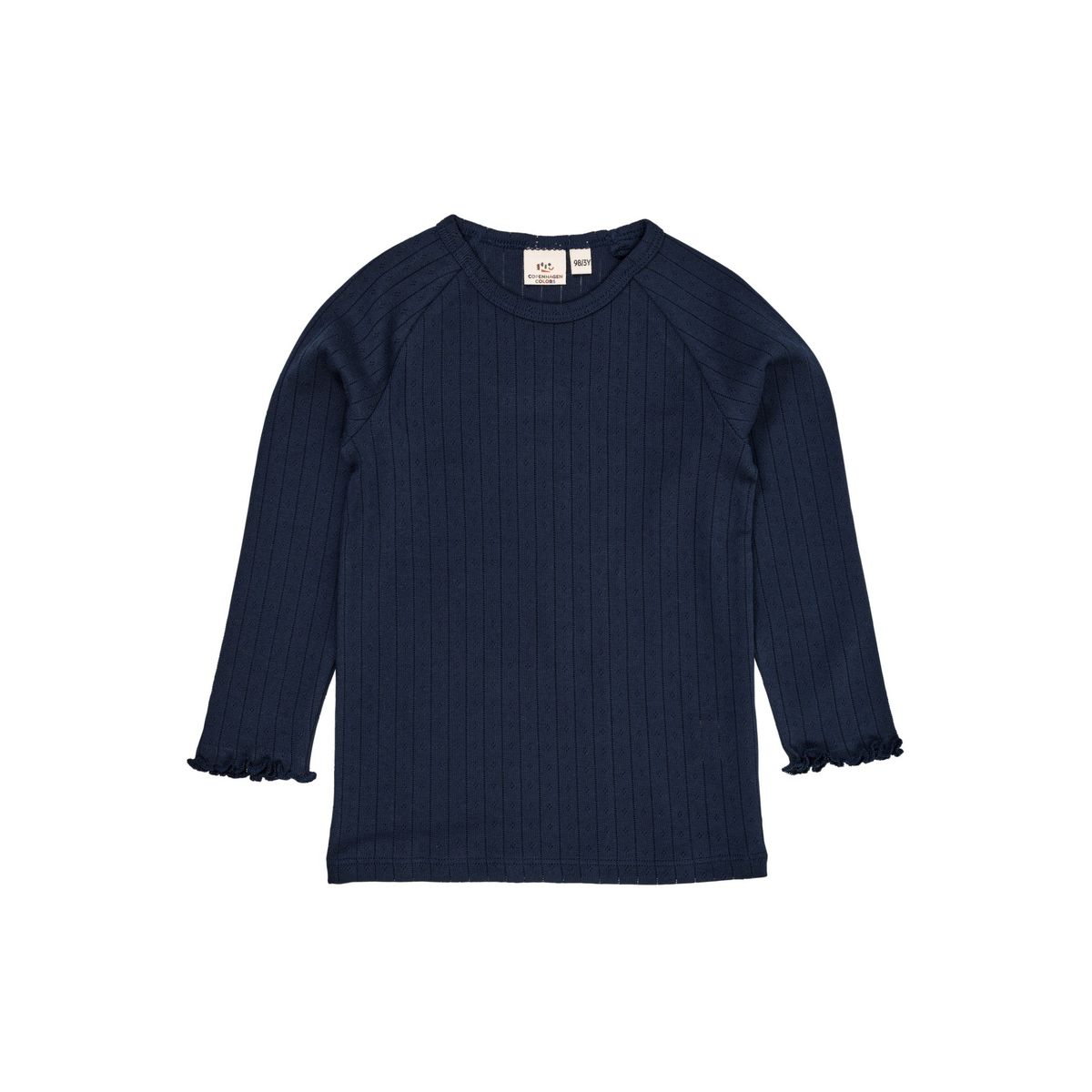 POINTELLE JUNIOR LS T-SHIRT - NAVY - NAVY / 86