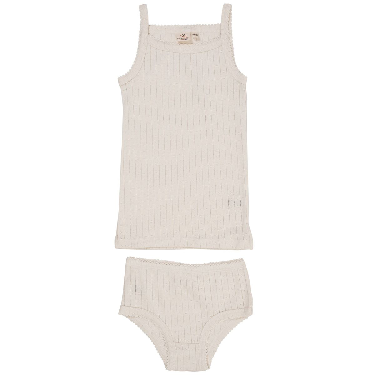 POINTELLE JUNIOR UNDERTØJSSÆT - CREAM - CREAM / 98