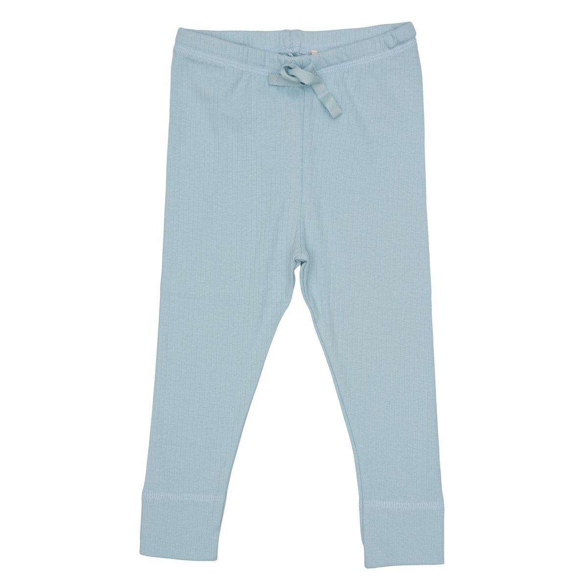 LEGGINGS I RIB JERSEY MED SNØRE - LT. BLUE - LT. BLUE / 56