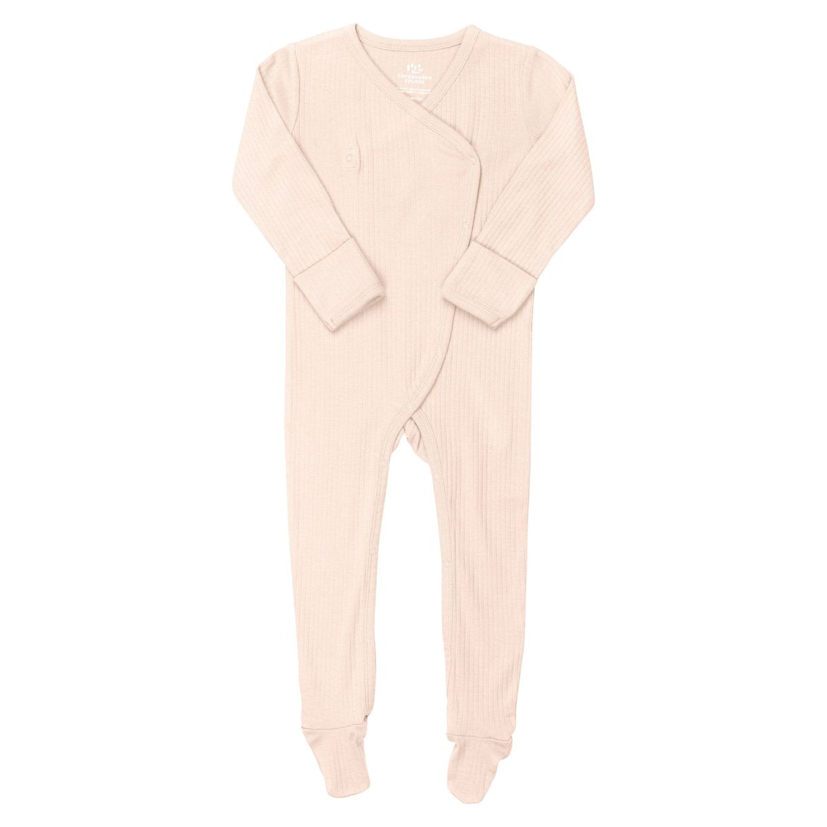 HELDRAGT I RIB JERSEY MED SIDELUKNING - SOFT PINK - SOFT PINK / 74