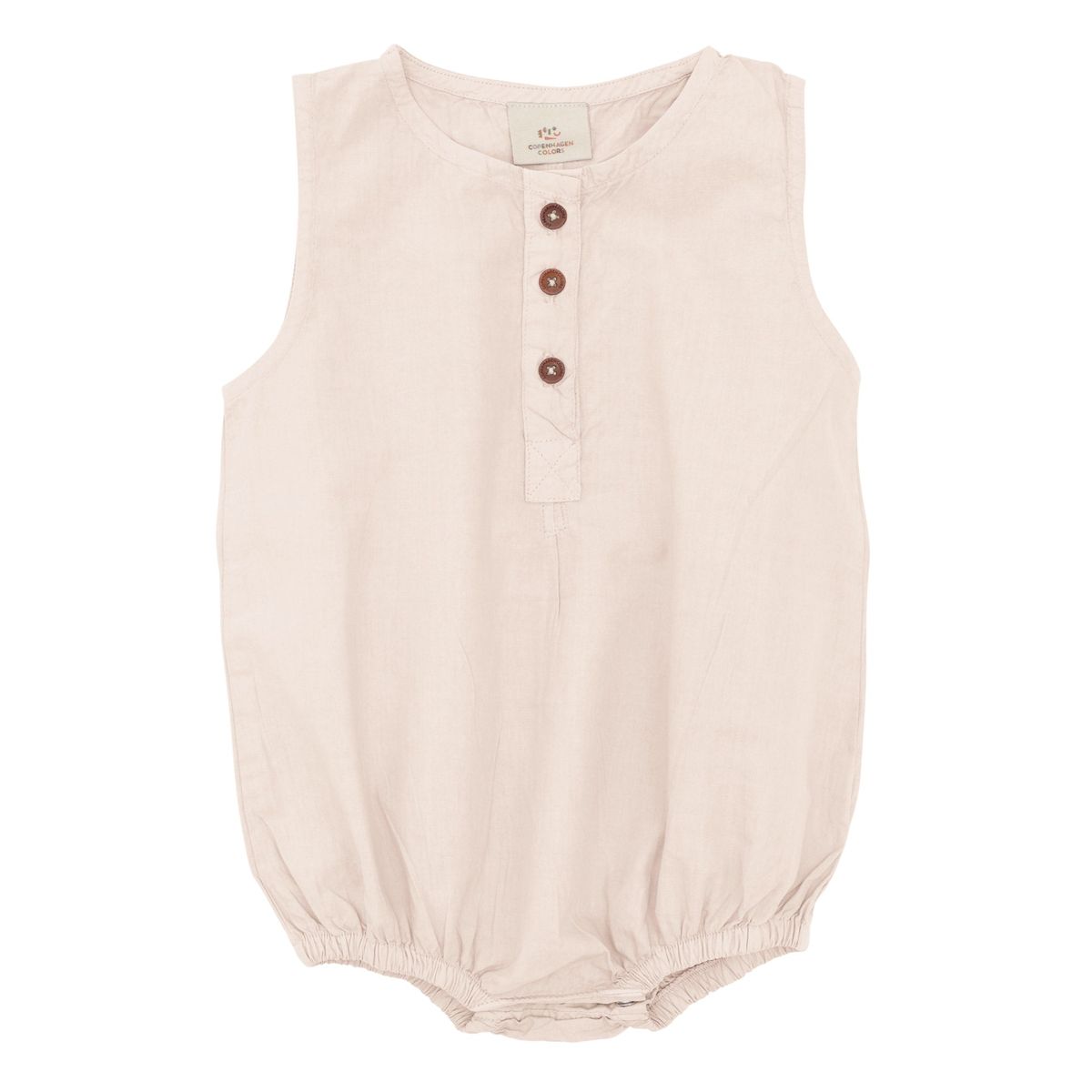 KLASSISK POPLIN ROMPER - SOFT PINK - SOFT PINK / 86