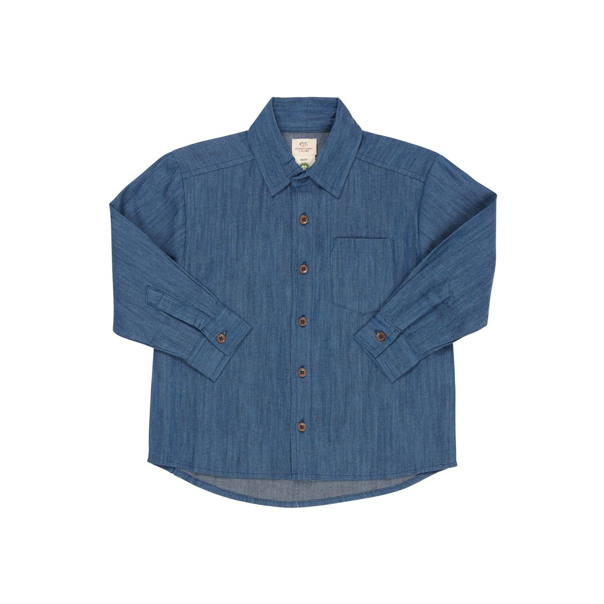 KLASSISK LET DENIM SKJORTE - LT DENIM BLUE - LT DENIM BLUE / 62