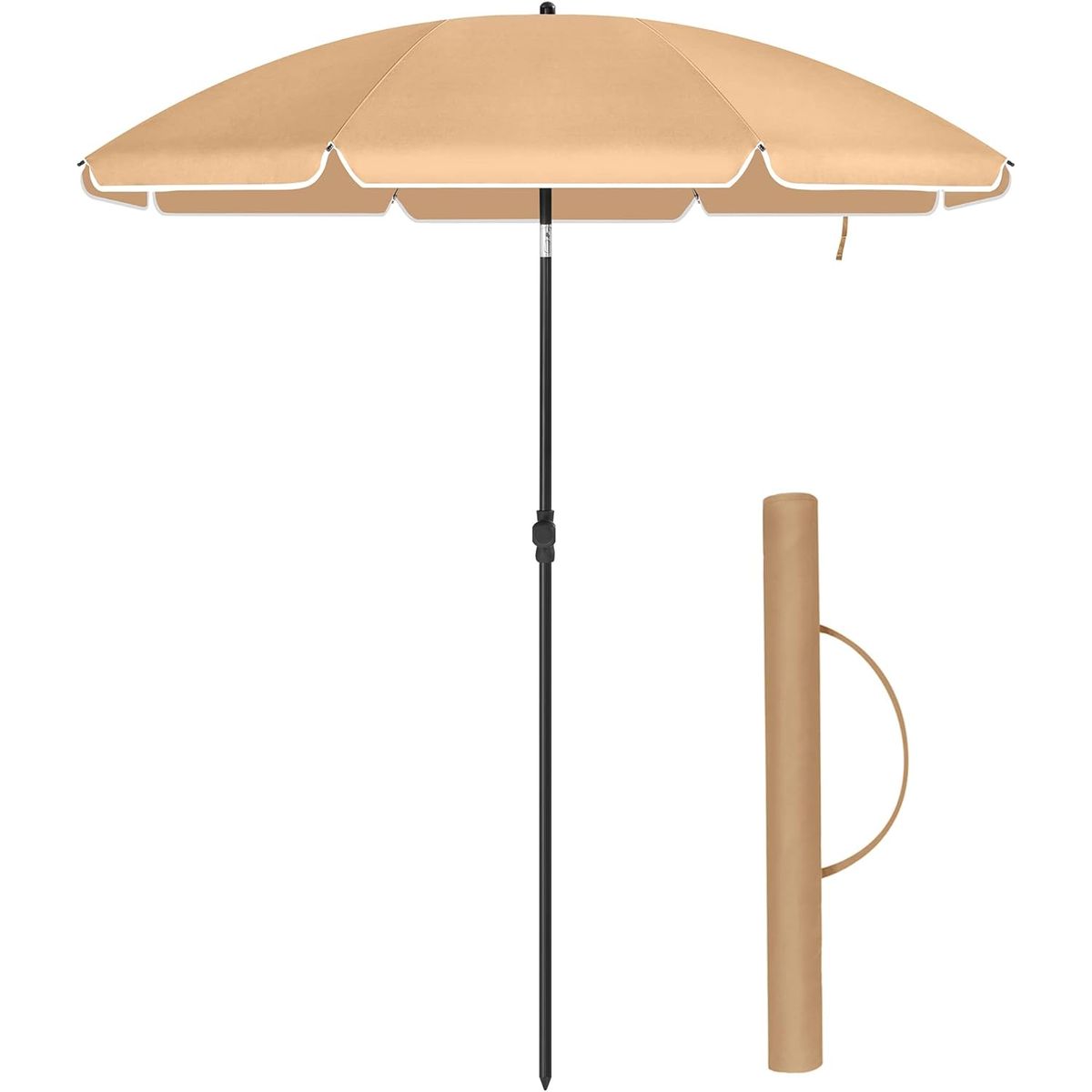 Strandparasol i Beige - 200 cm