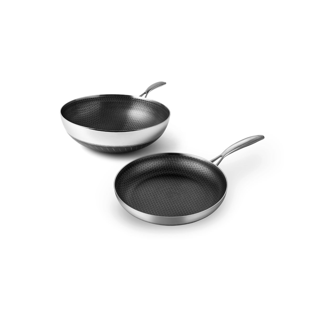 Fusion Non-stick sæt med 28 cm Stegepande + Wok