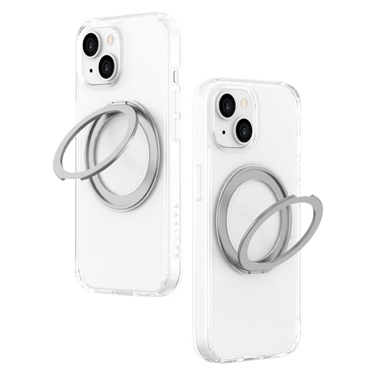 Lippa MagSafe 360 roterende iPhone 15 Cover, Gennemsigtig