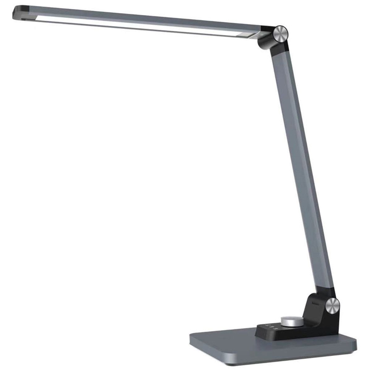 Lippa LED slim aluminium skrivebordslampe, Sølv