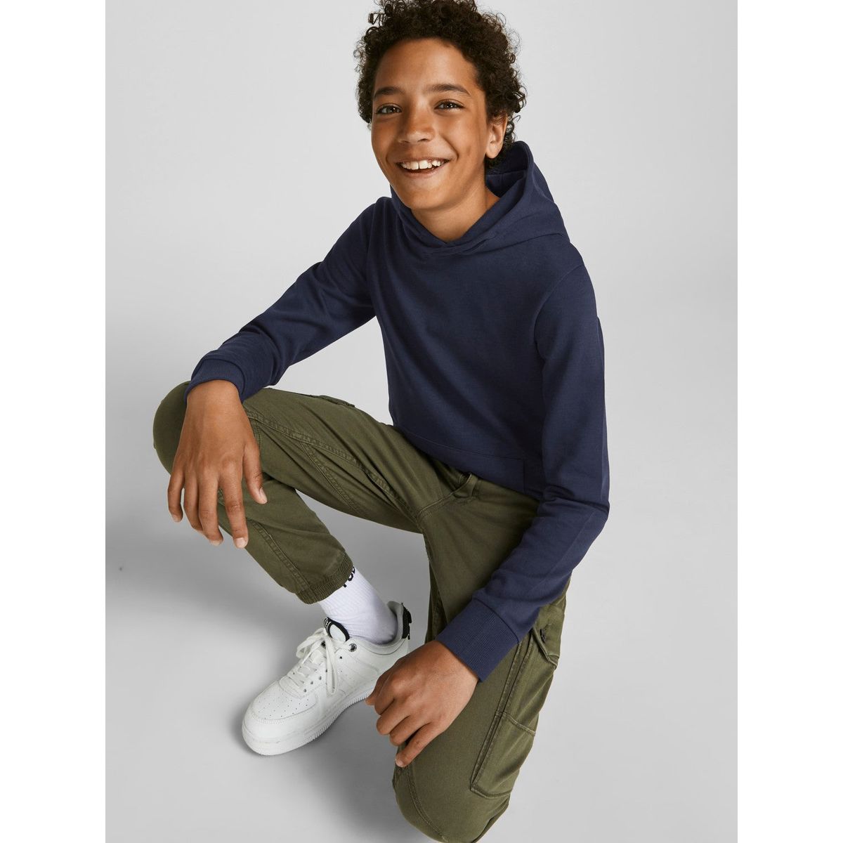 Jack & Jones junior - JJEBASIC SWEAT BLÅ