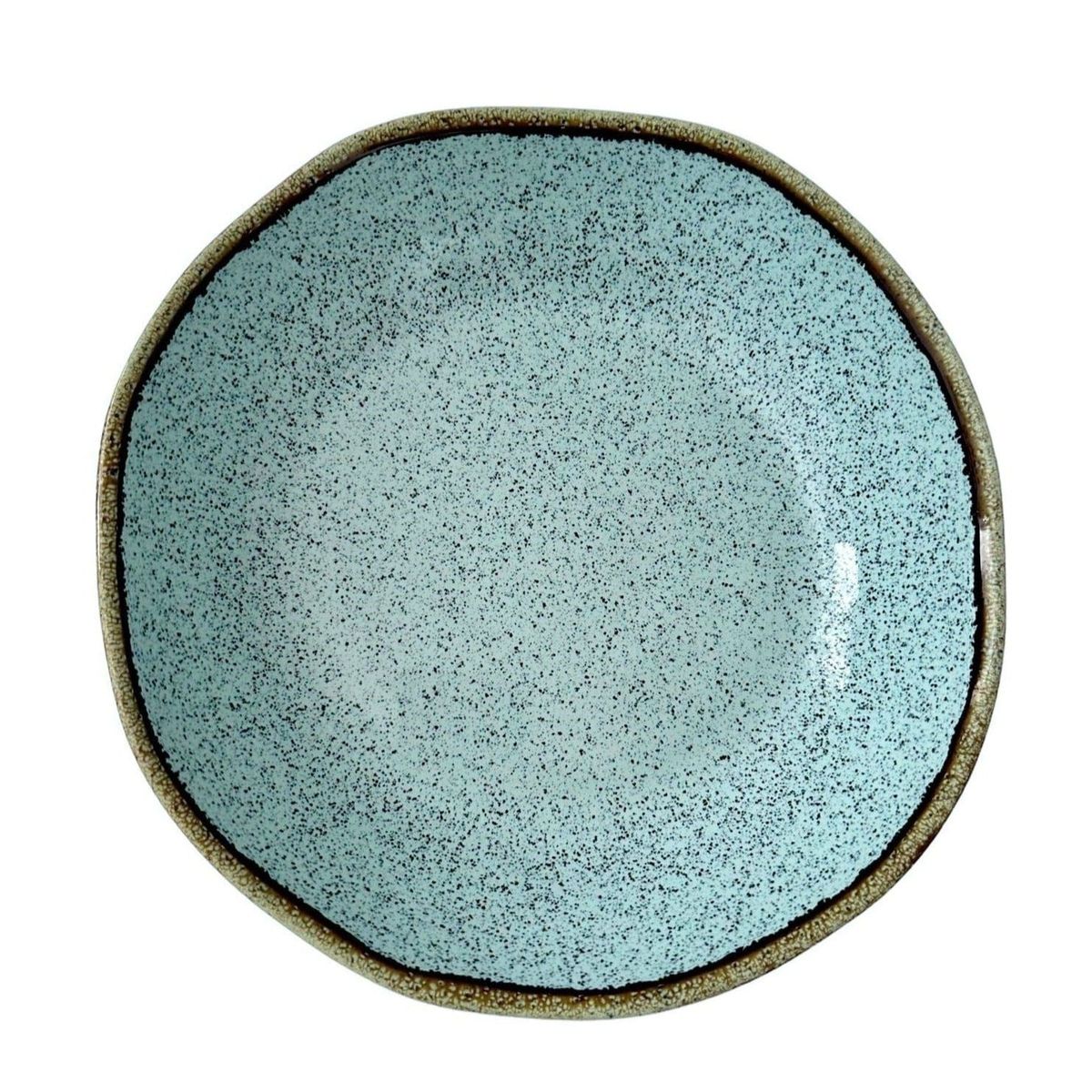 Casa Alegre Rustic Blend Turkis Suppetallerken - Turquoise