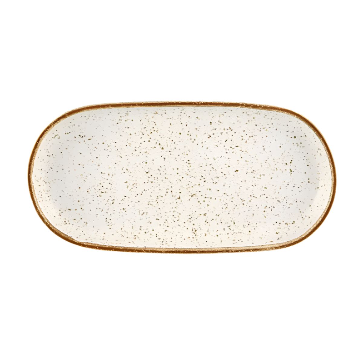 Casa Alegre Rustic Blend Hvidt Ovalt Fad 30 cm - White