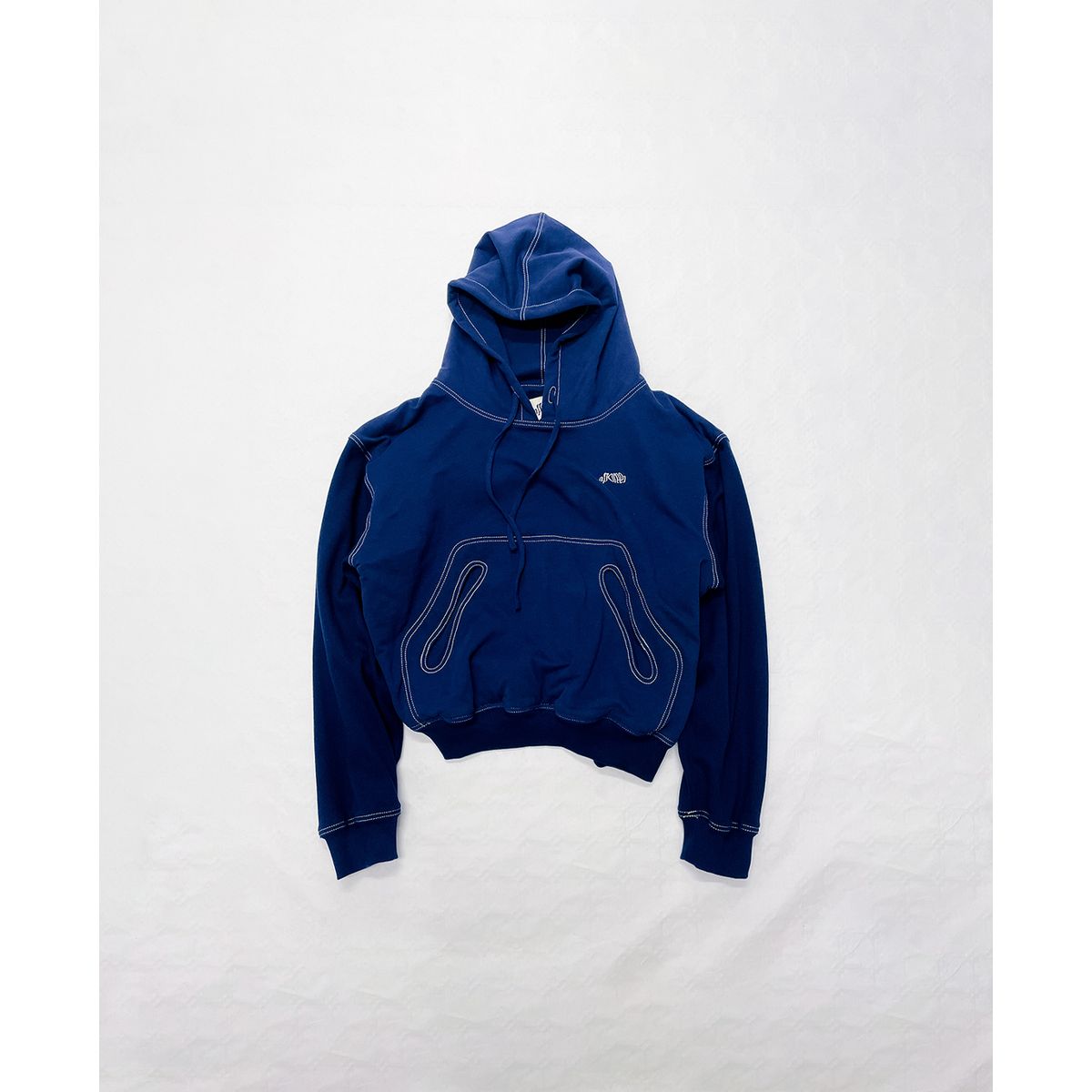 LYTO BLUE DOUBLE LAYERED HOODIE - Small