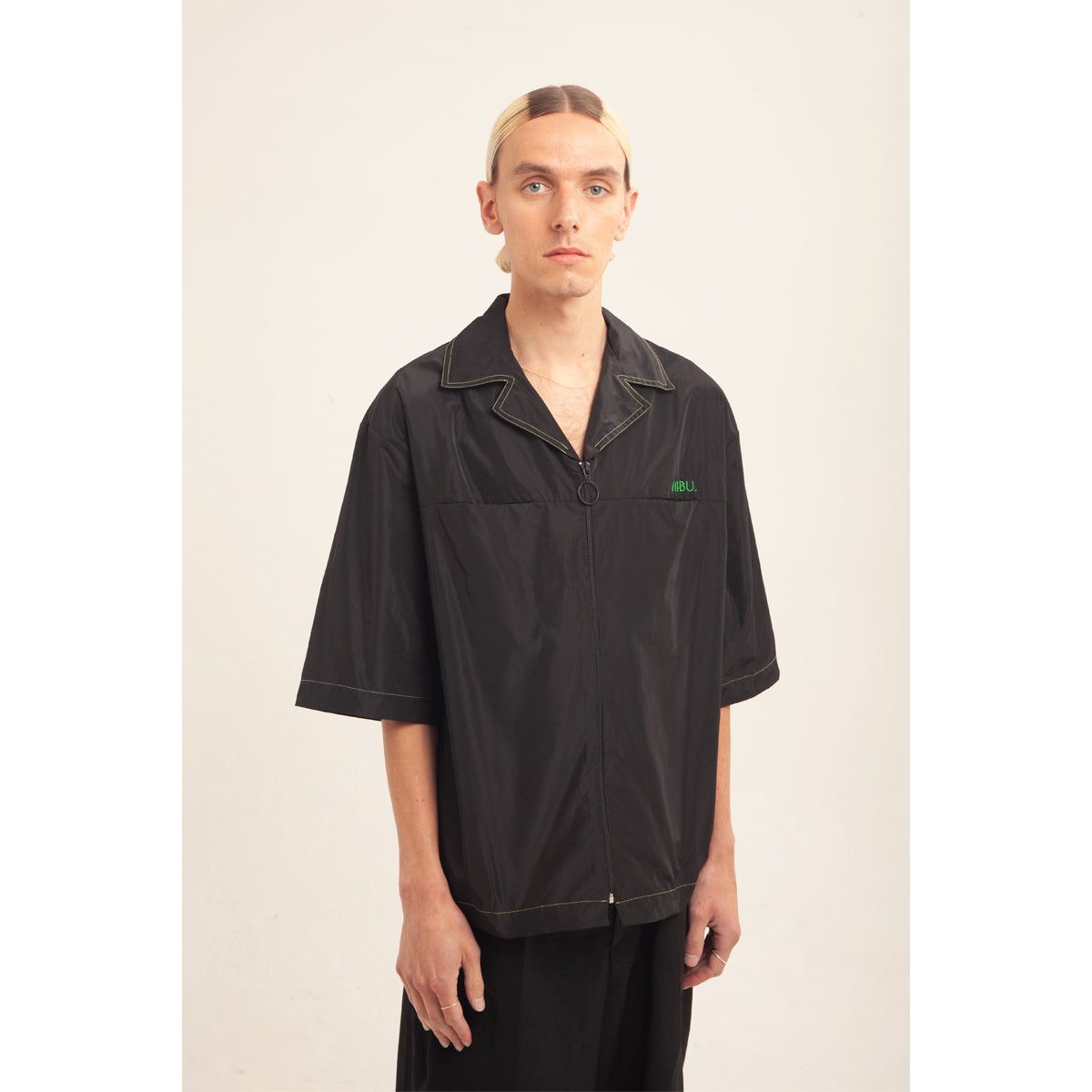 UNISEX NYLON BLACK SHIRT - Large