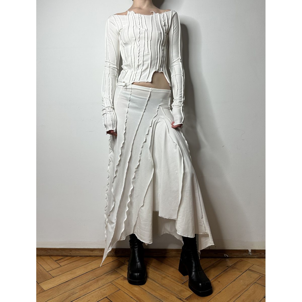 OFF-WHITE SCRAPS GUSSET SKIRT - XS/S fits a XS-M