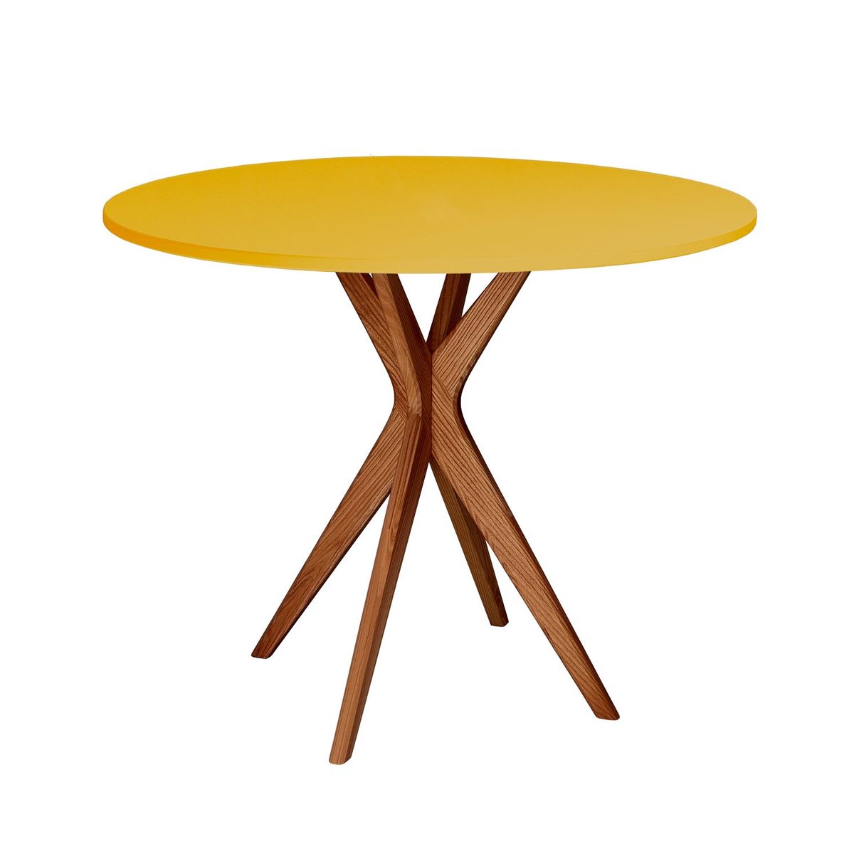 JUBI Rundt spisebord diam. 80cm Oak Broom Yellow