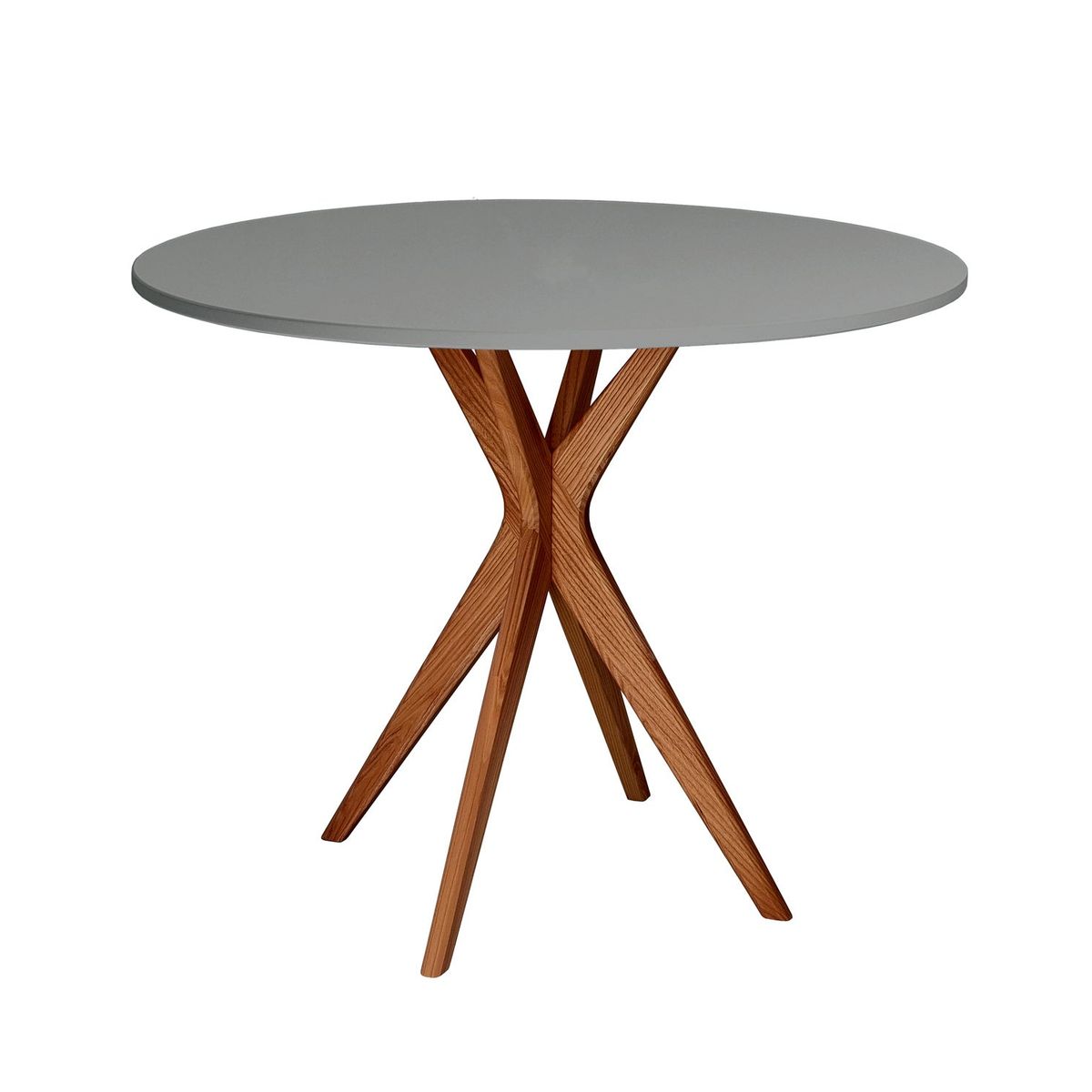 JUBI Lille Rundt Spisebord diam. 70cm Oak Concrete Grey