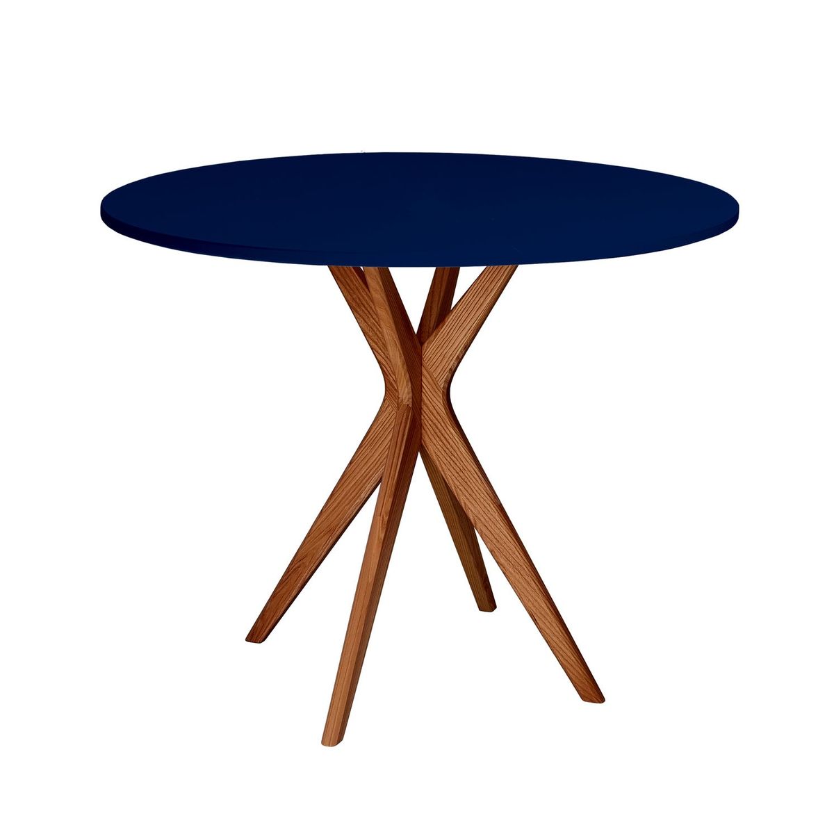 JUBI Lille Rundt Spisebord diam. 70cm Oak Navy Blue