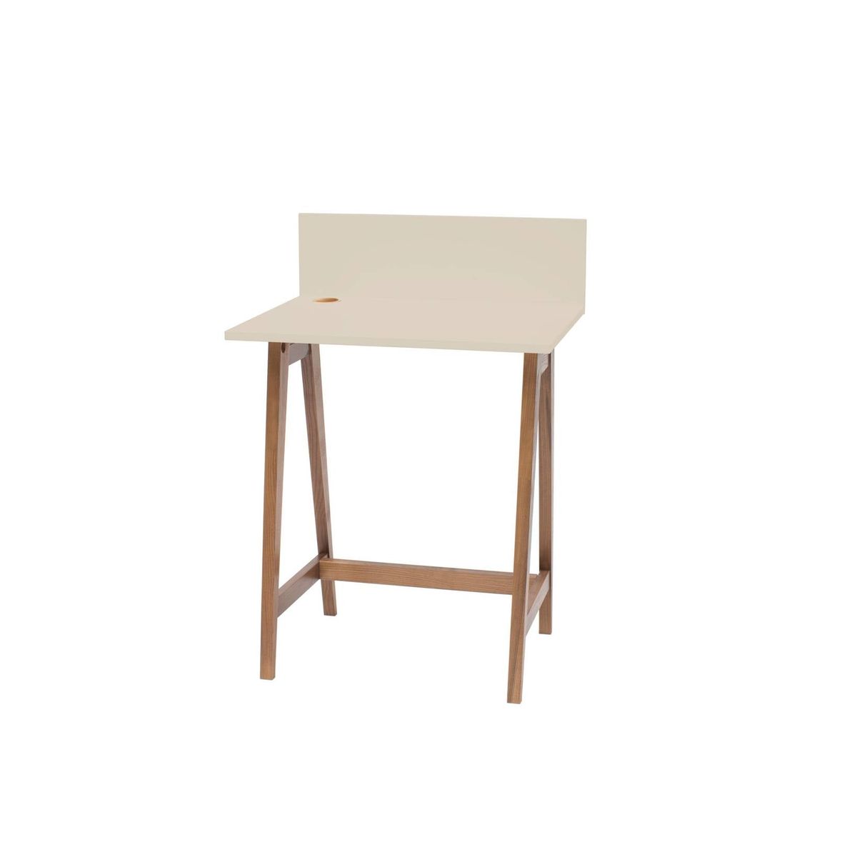 LUKA Skrivebord 65x50cm Eg Brun Beige