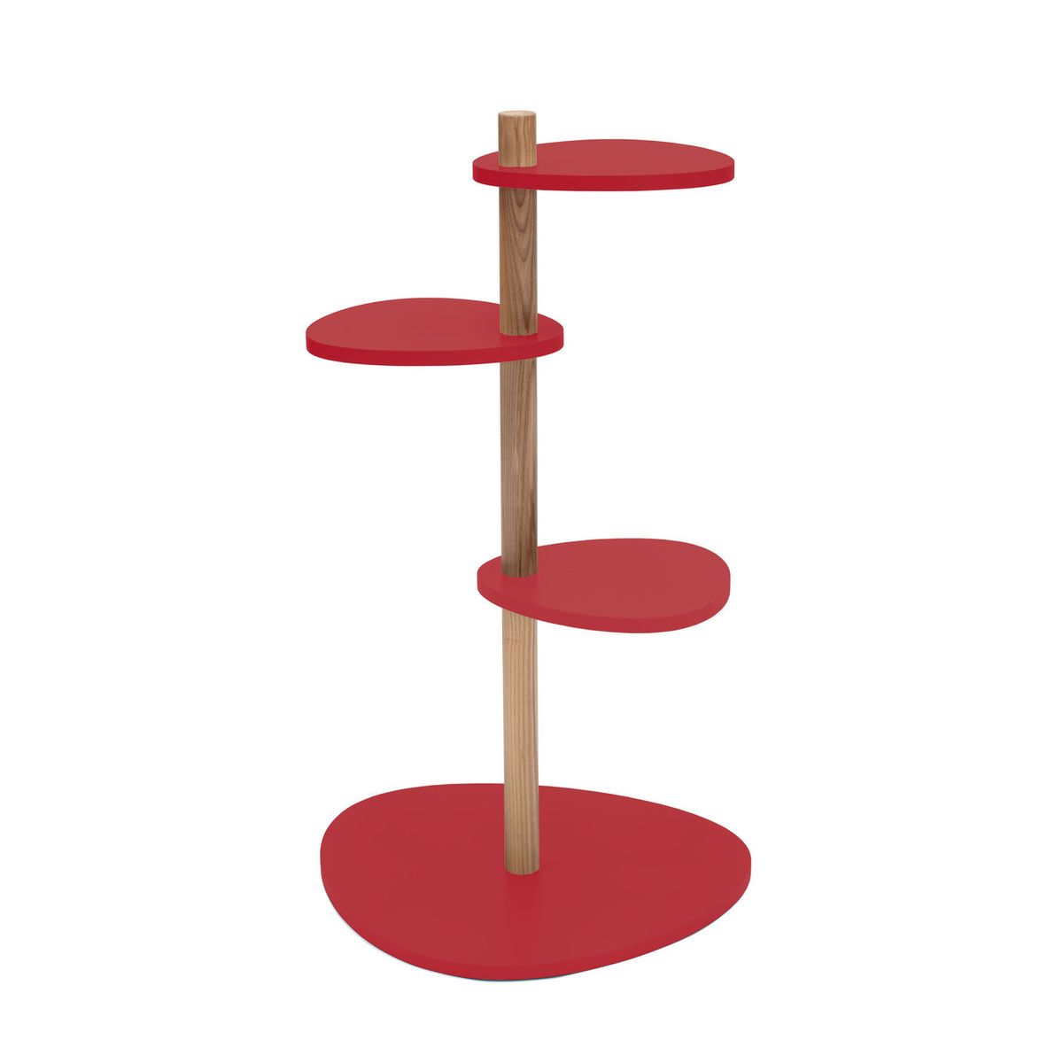 MAGLA 3-lags Asketræ Plant Stand B55 x H91cm Pure Red