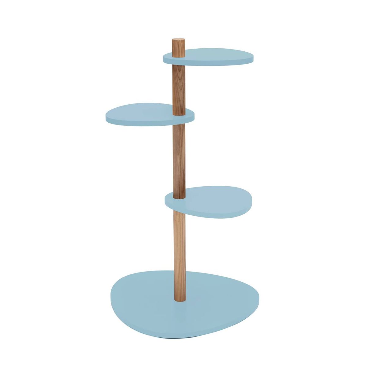 MAGLA 3-lags Asketræ Plantestand B55 x H91cm Blå