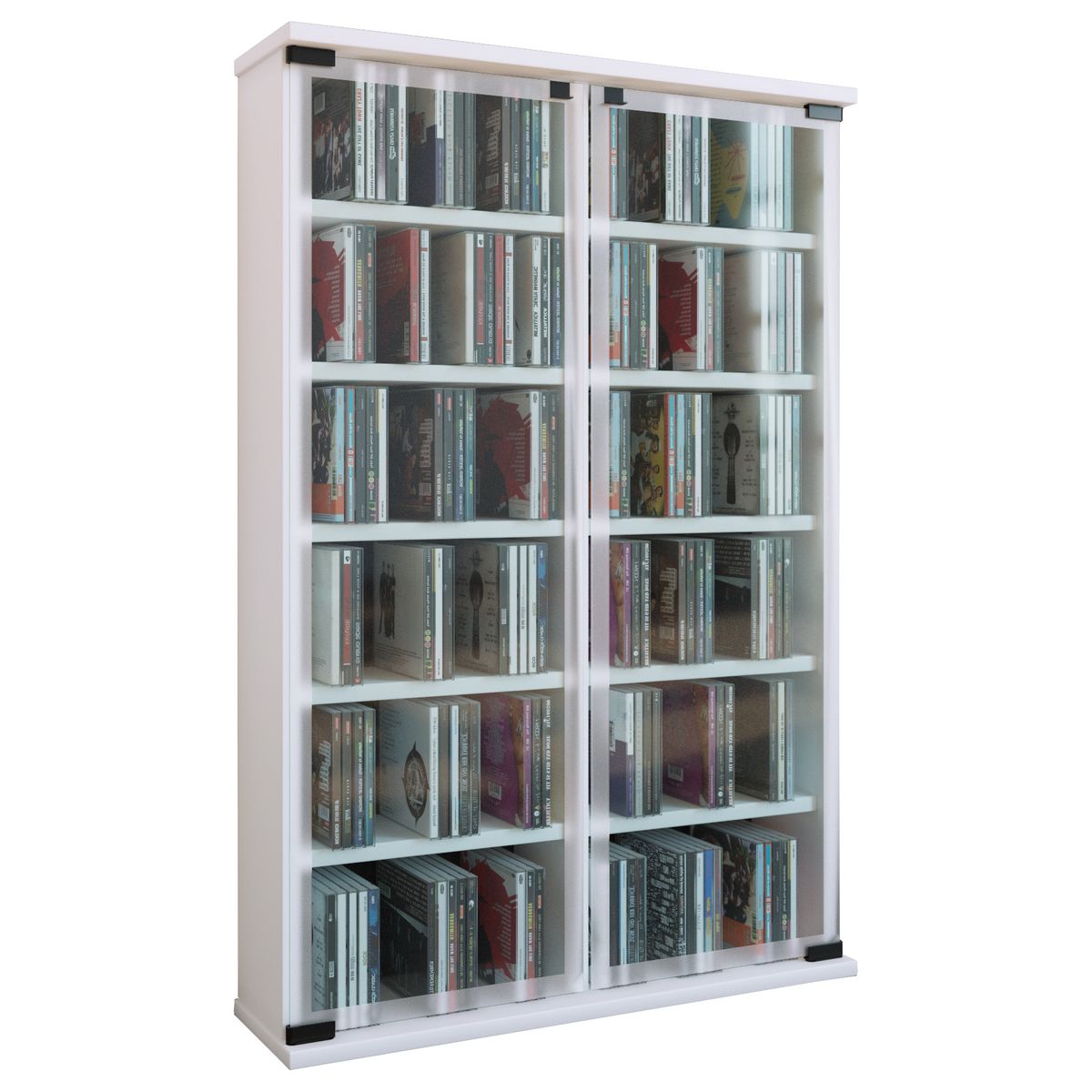 Cd/Dvd Rack "Galerie" Til 300 Cd'Er, hvid