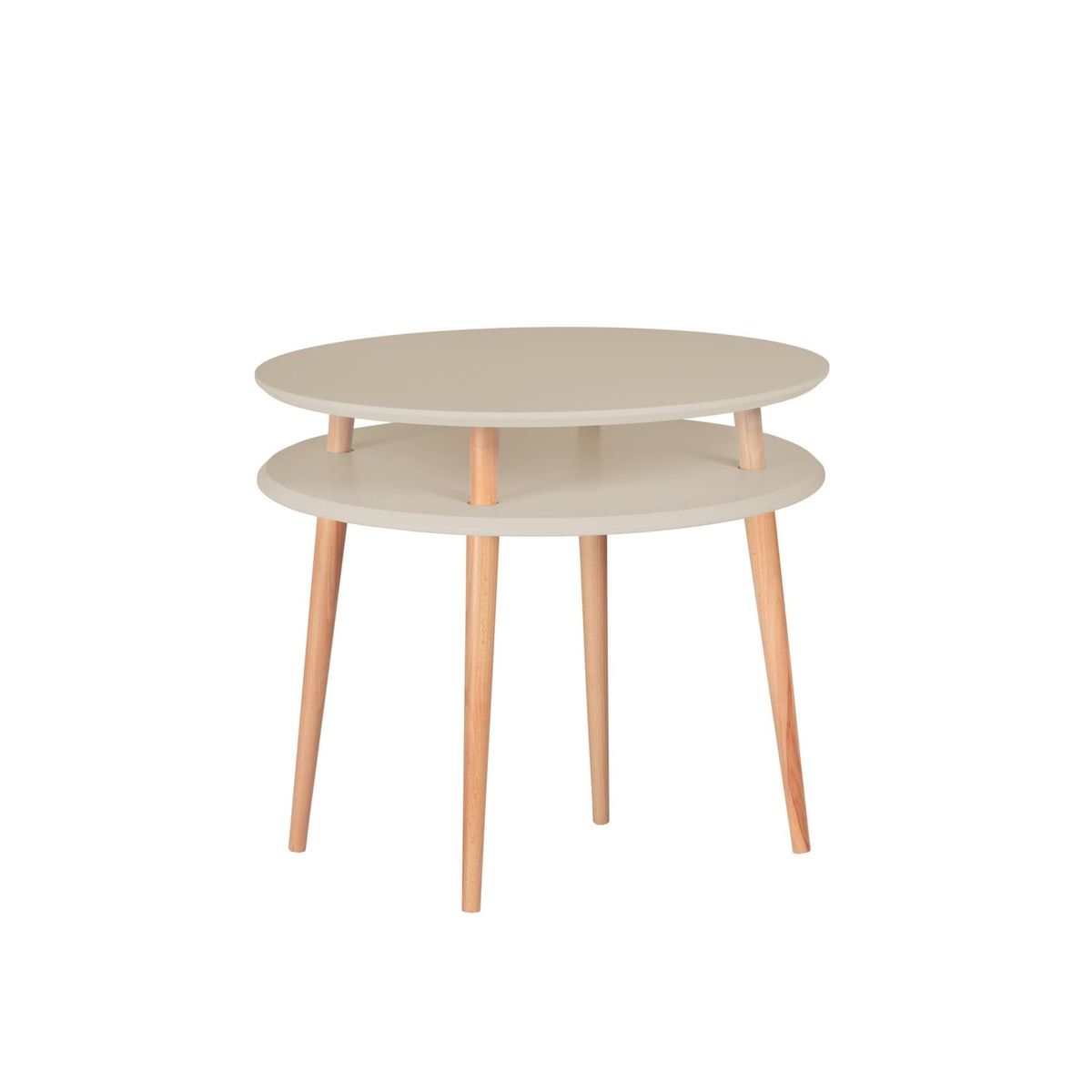 UFO Sofabord diameter 70cm x højde 61cm Brun Beige