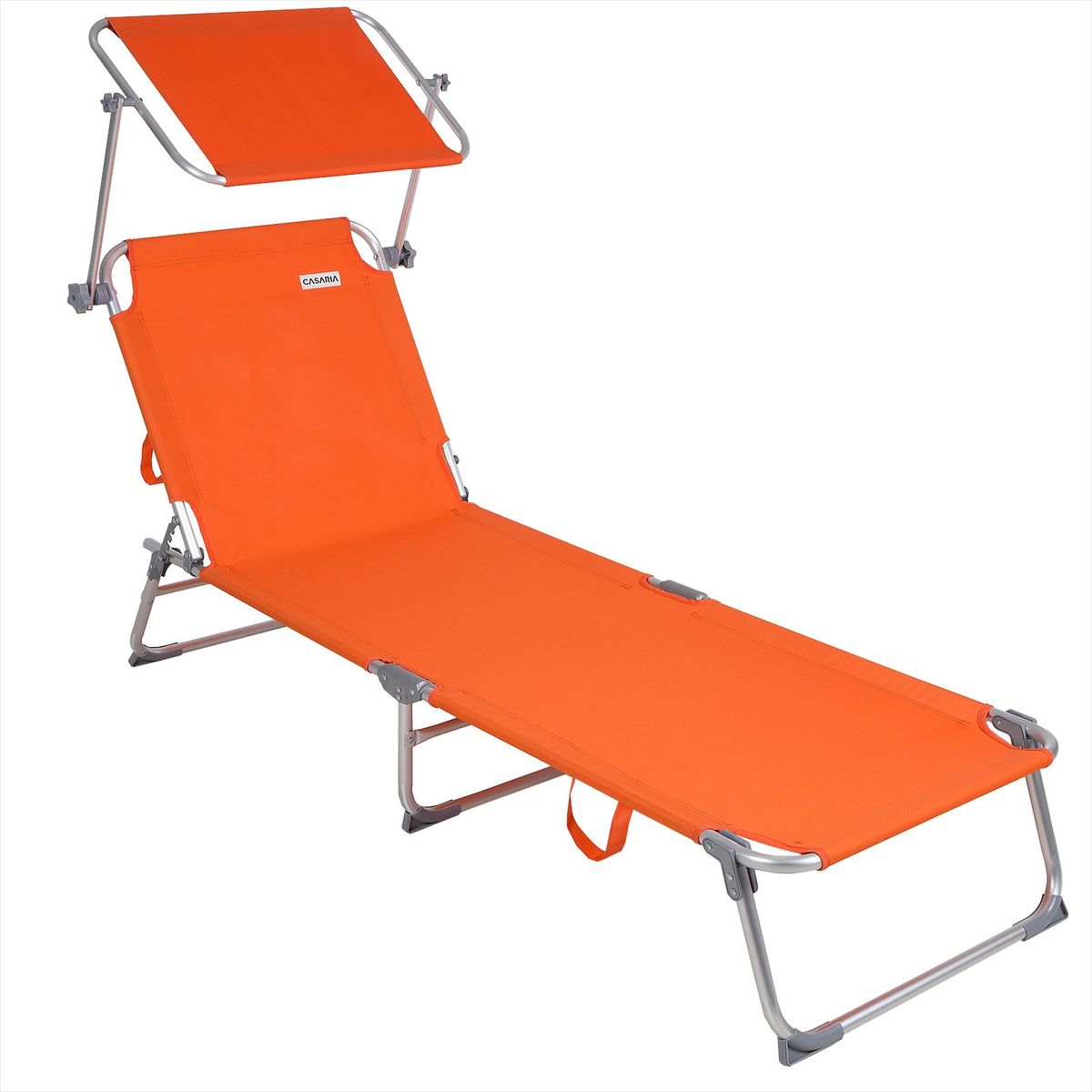 Solseng Ibiza Orange 190x59x29cm solsejl i aluminium