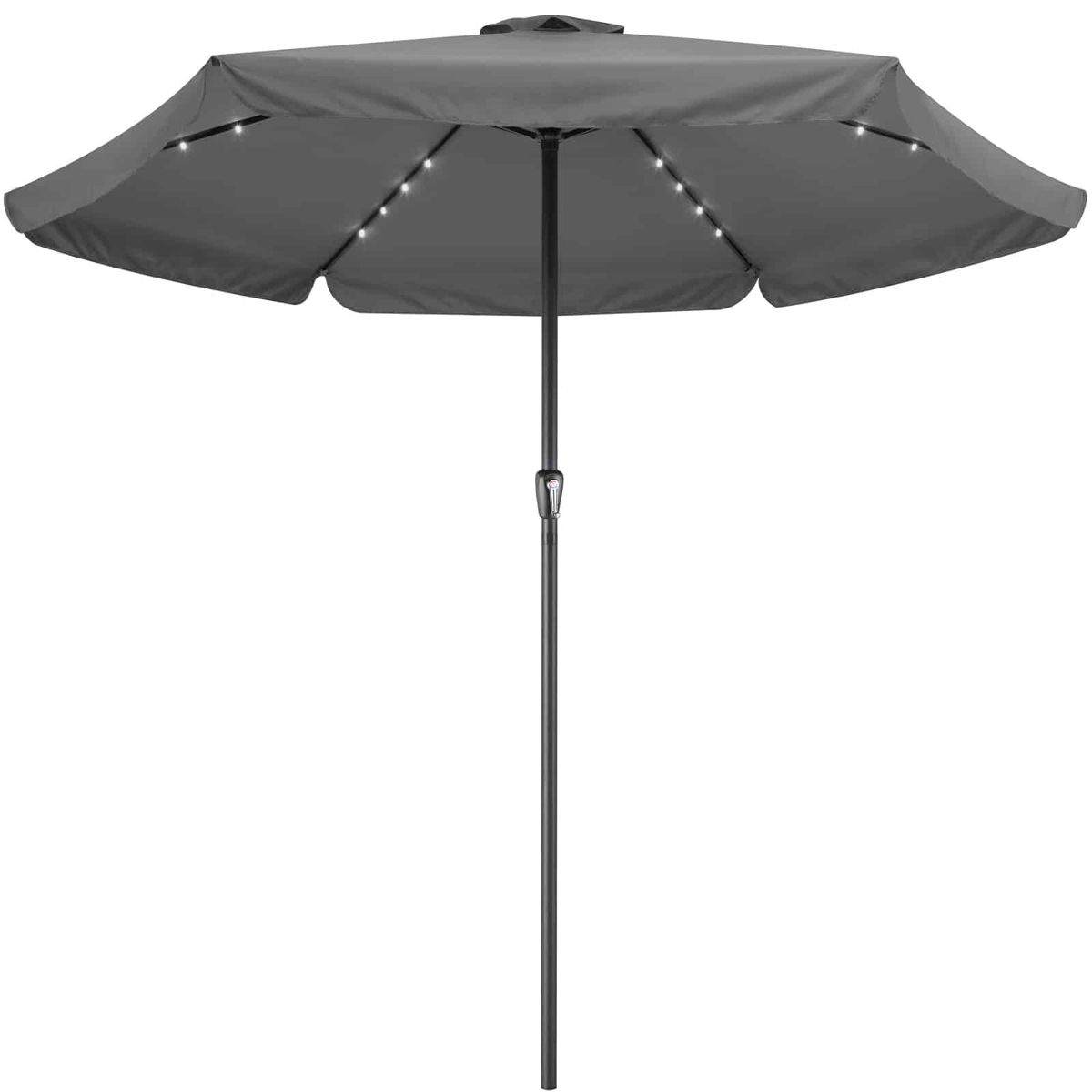 LED solar parasol Athens antracit Ø330cm