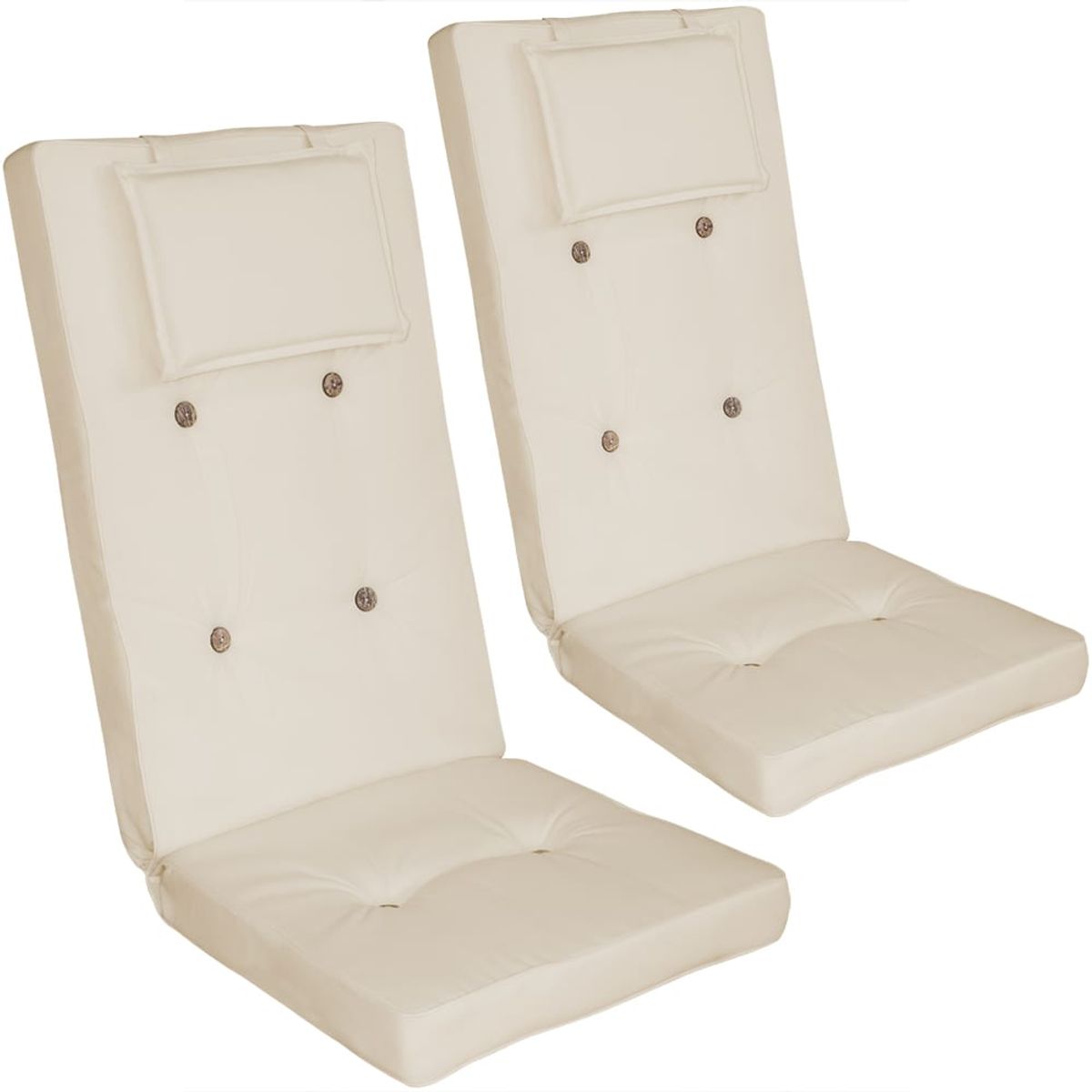 Stuhlauflage 2er-Set Vanamo Creme 118x45x7cm