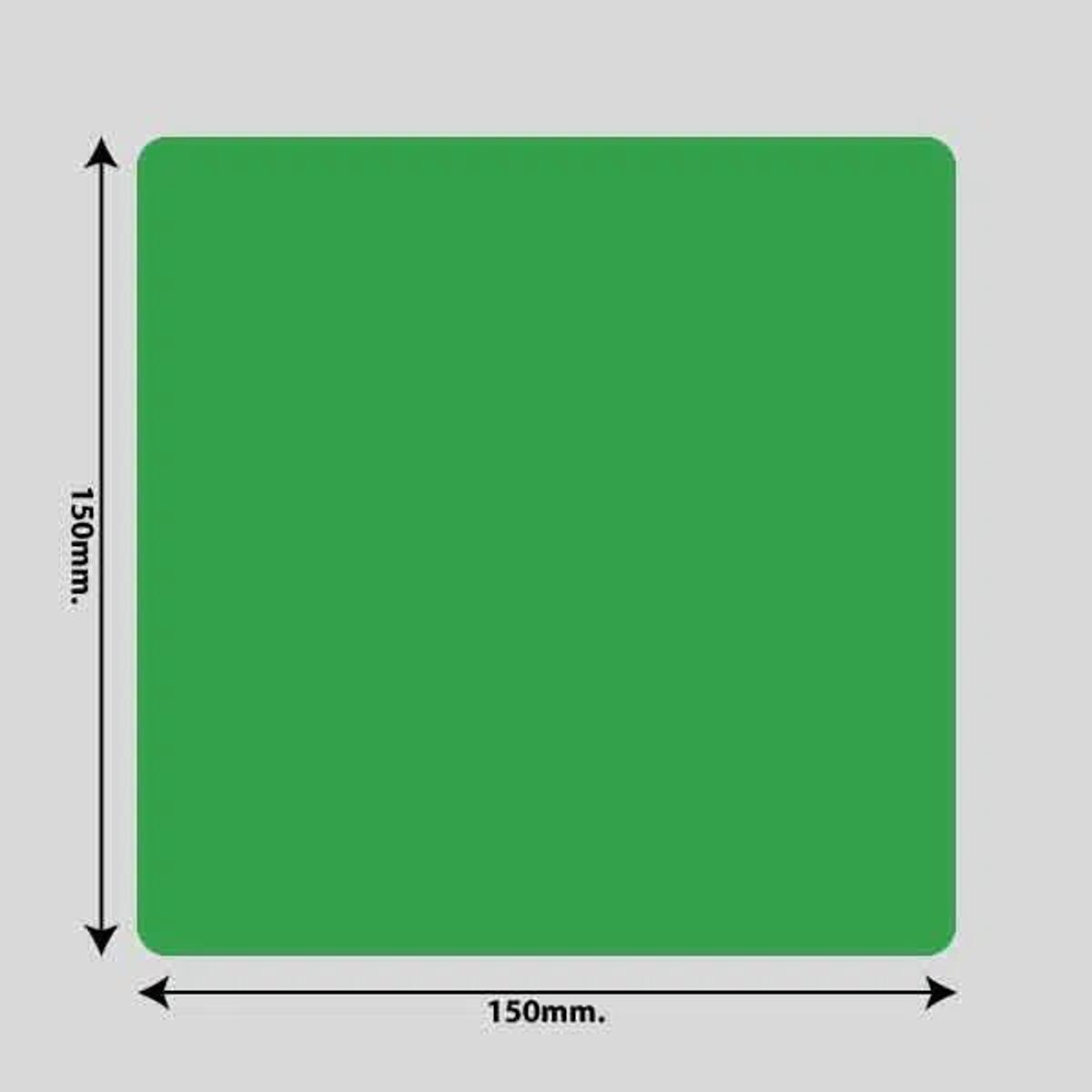 Gulvmarkerings Tape og Symboler. - Grøn / Firkant 150mm x 150mm (10 stk. pakke)