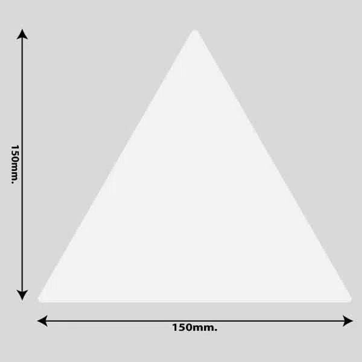 Gulvmarkerings Tape og Symboler. - Hvid / Trekant 150mm x 150mm (10 stk. pakke)